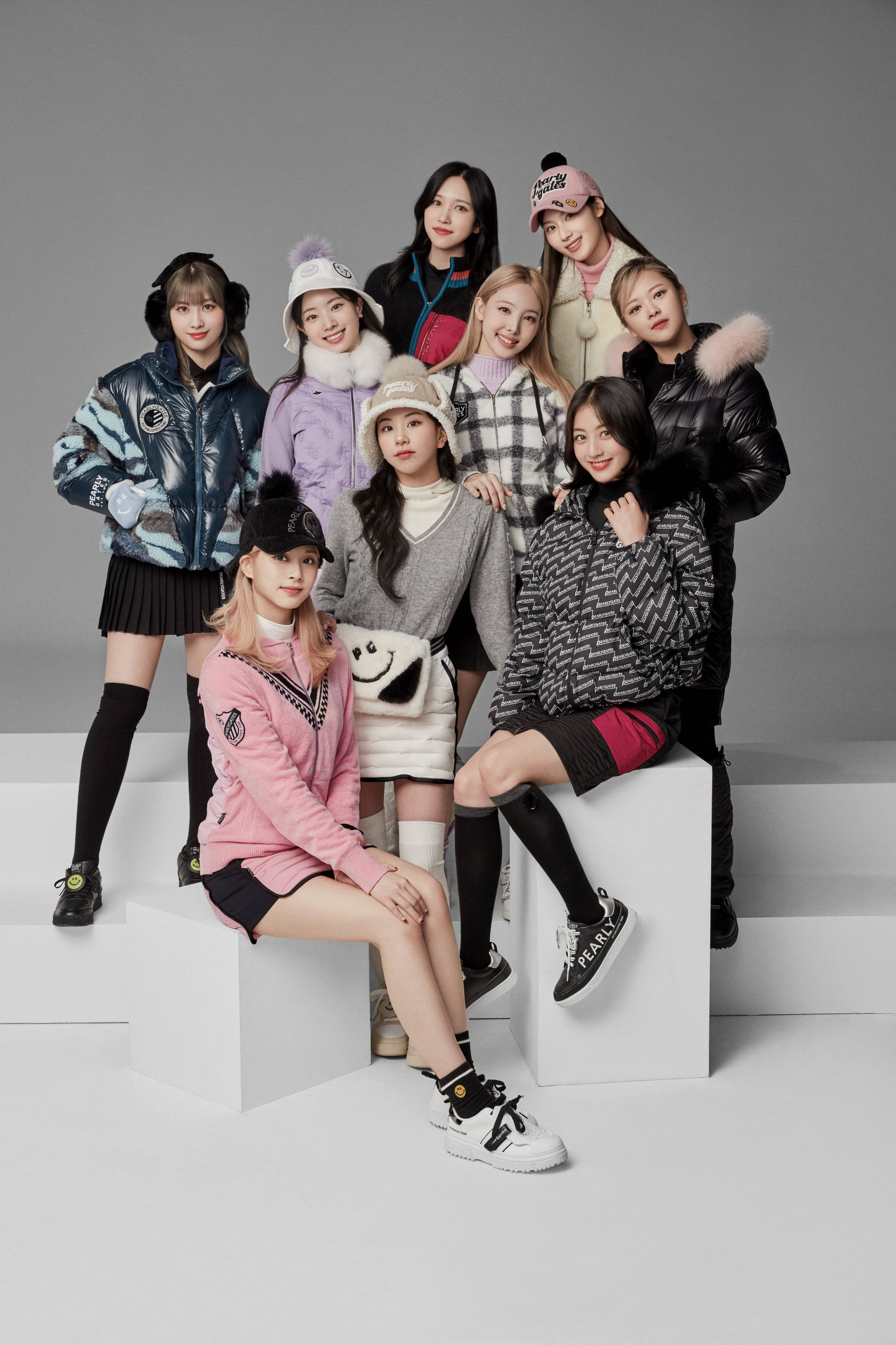 Twice, 4K, winter clothes, 4K Phone Wallpaper