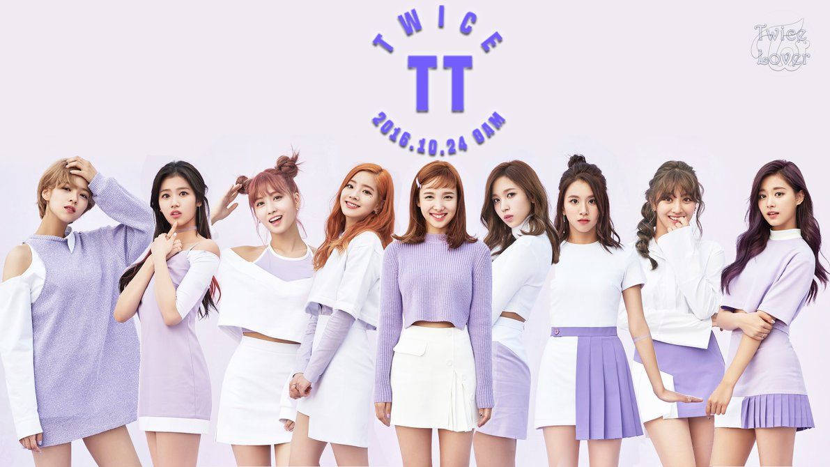 Twice, lavender outfits, white outfits, SD Desktop Wallpaper