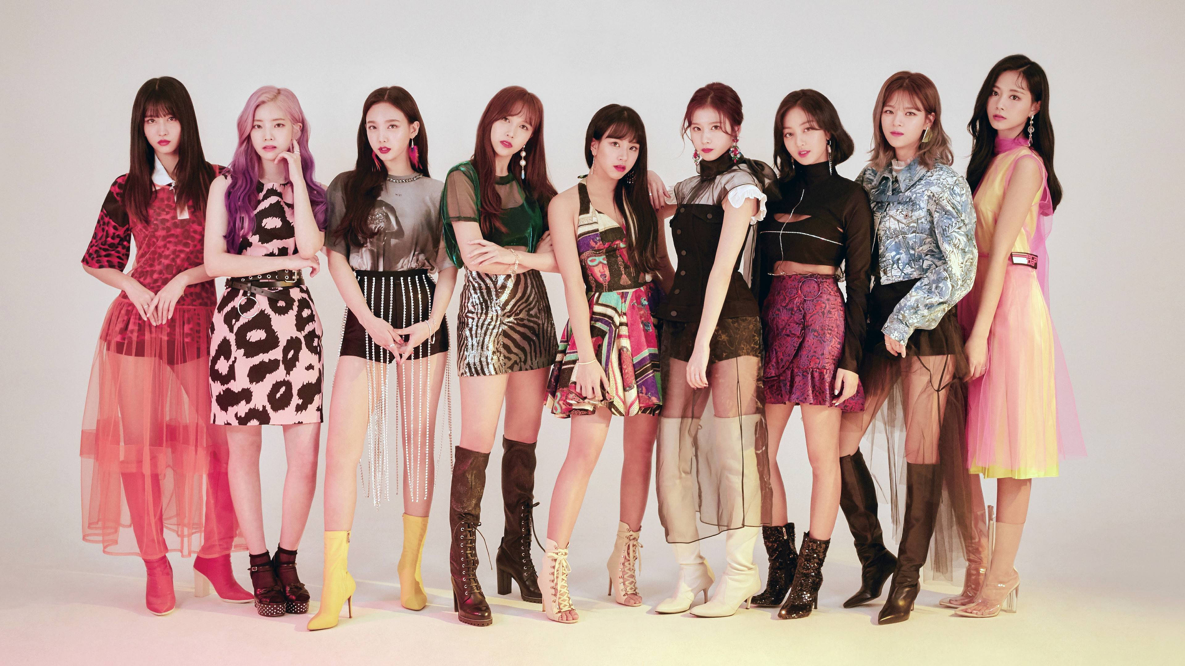 Twice, 4K, studio backdrop, 4K Desktop Wallpaper