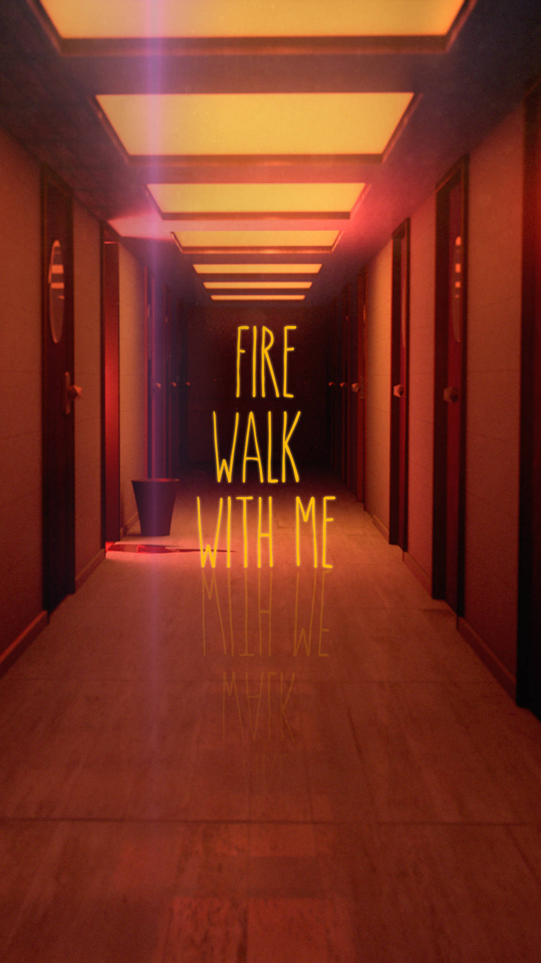 Twin Peaks, fire walk with me, neon text, Full HD Phone Wallpaper