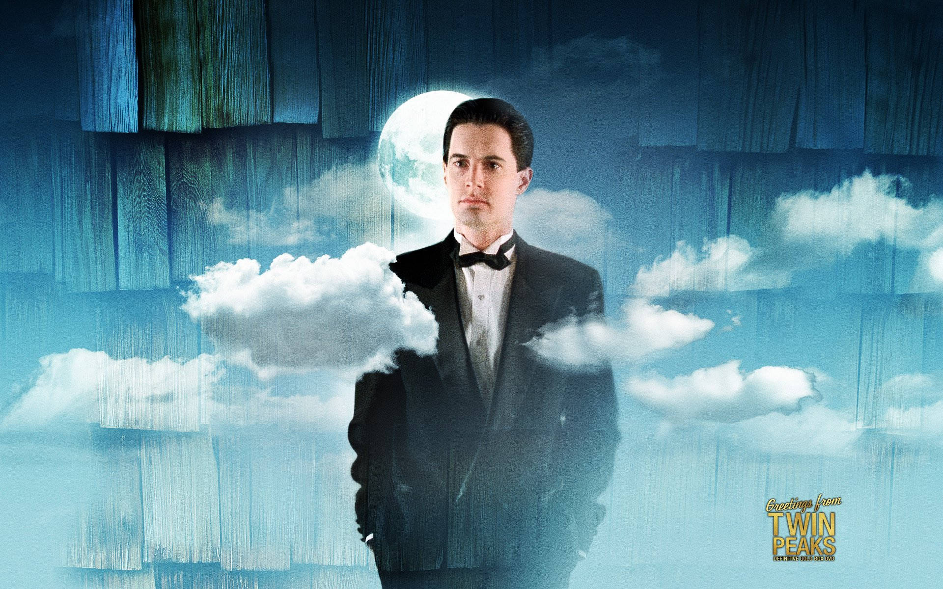 Twin Peaks, tuxedo, floating clouds, Full HD Desktop Wallpaper
