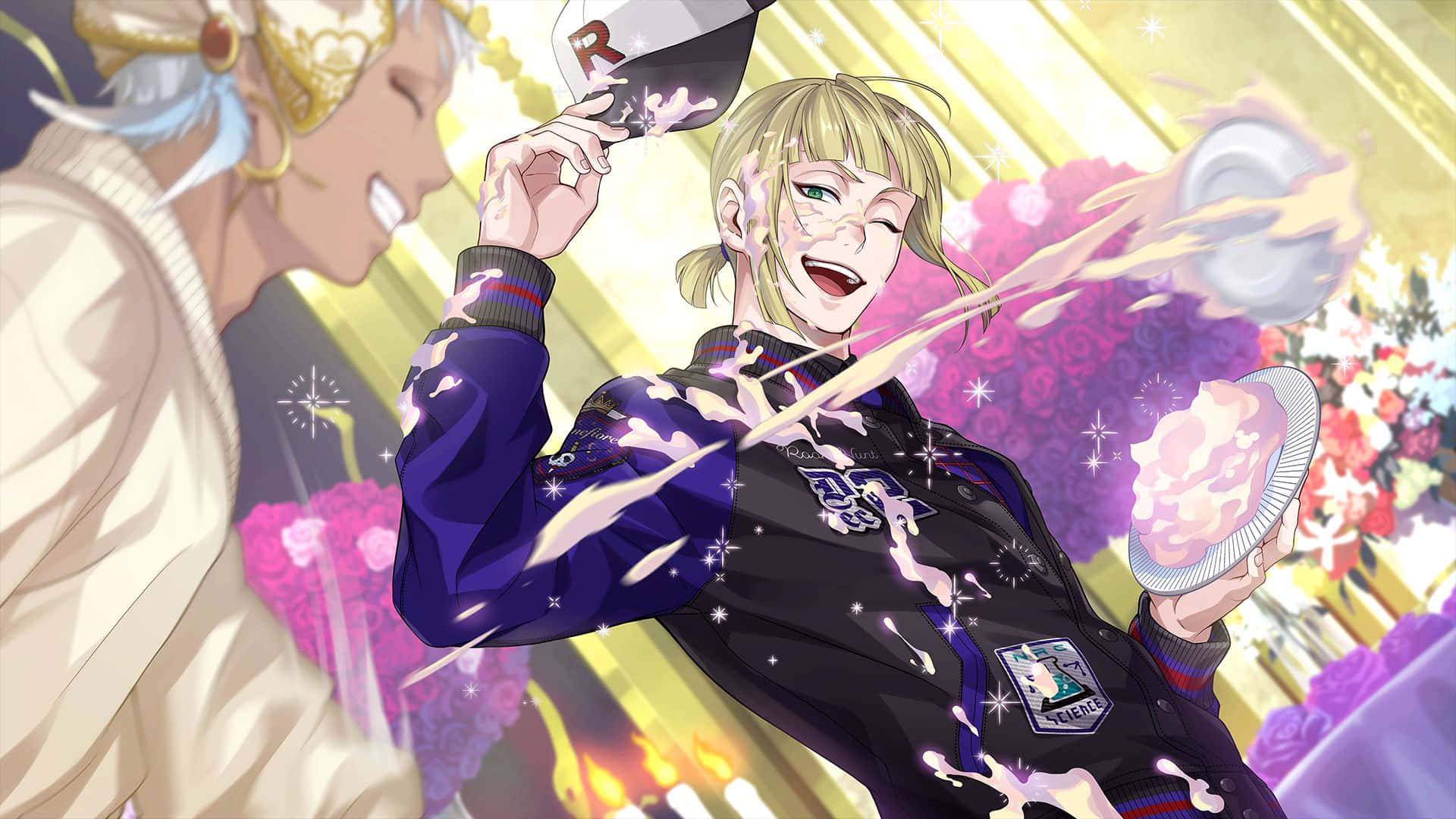 Twisted Wonderland, celebration mischief, purple jacket, Full HD Desktop Wallpaper