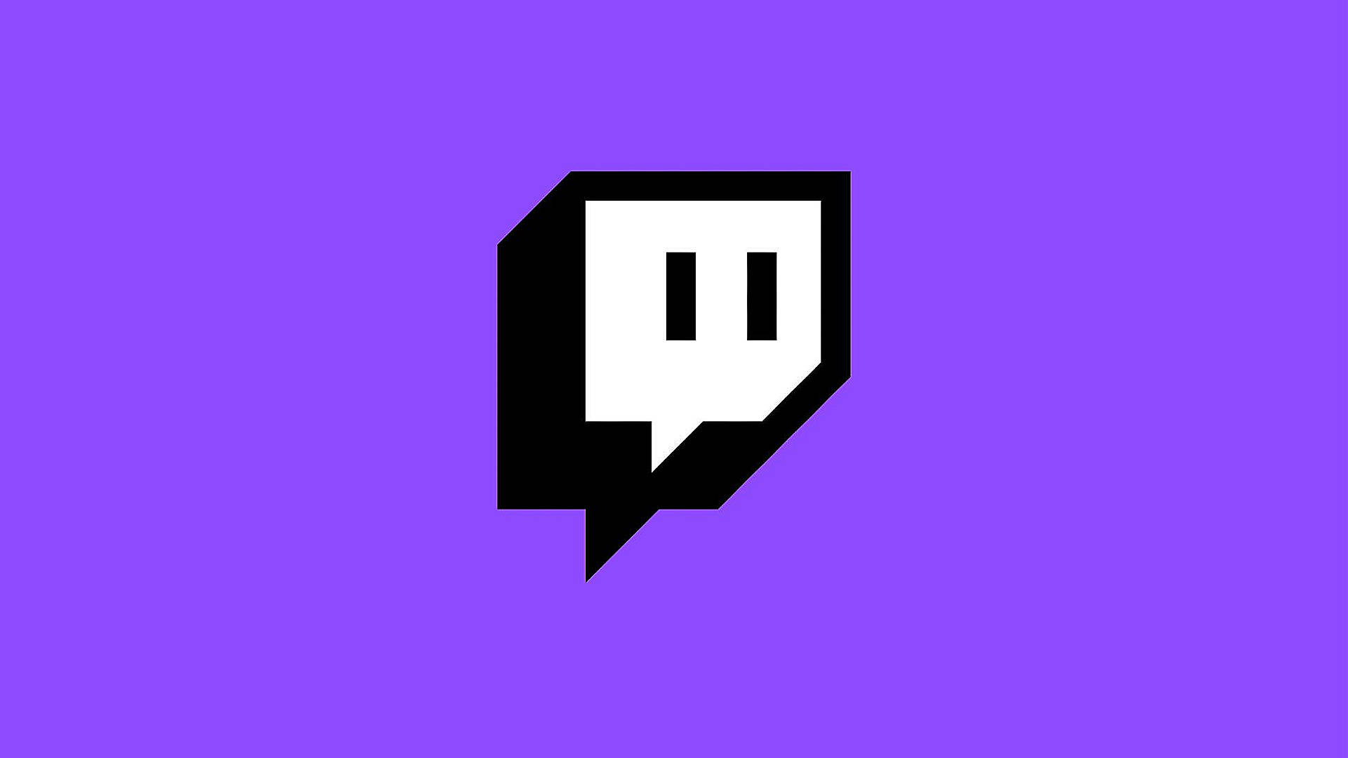 Twitch, logo icon, purple background, Full HD Desktop Wallpaper