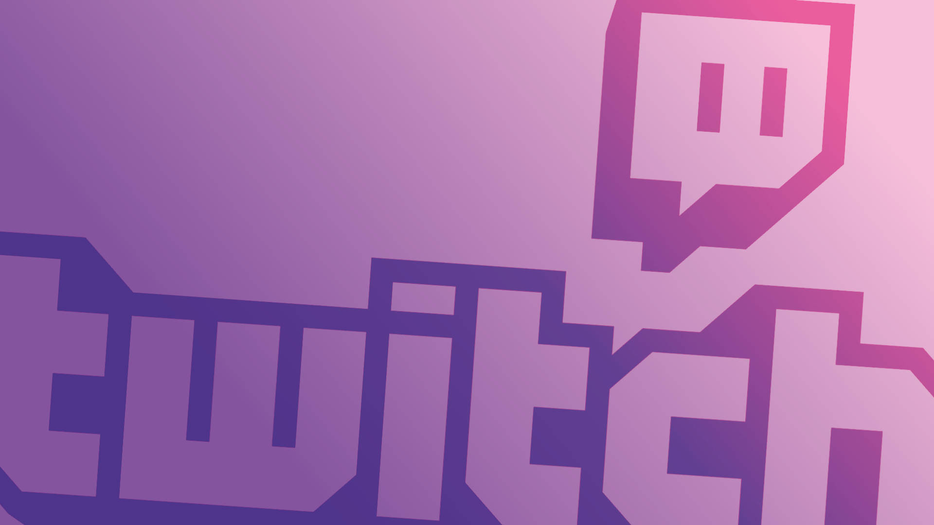 Twitch, purple gradient, speech bubble icon, Full HD Desktop Wallpaper