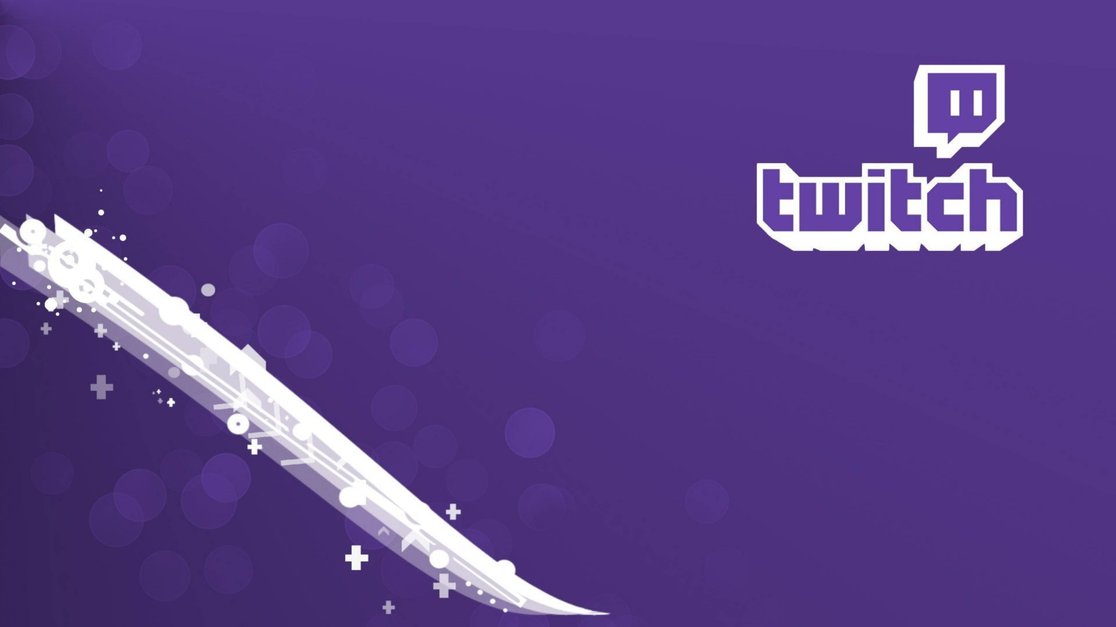 Twitch, 3D Effect Logo, white digital streamer graphic, 4K Desktop Wallpaper
