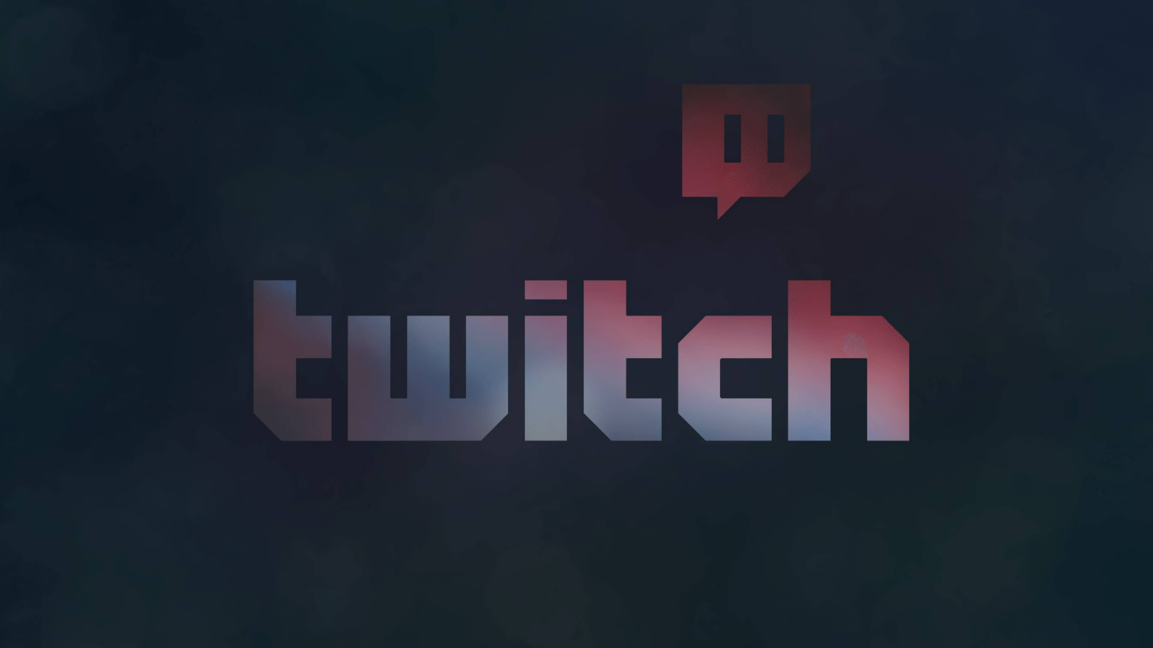 Twitch, rainbow, gradient red and blue, 4K Desktop Wallpaper
