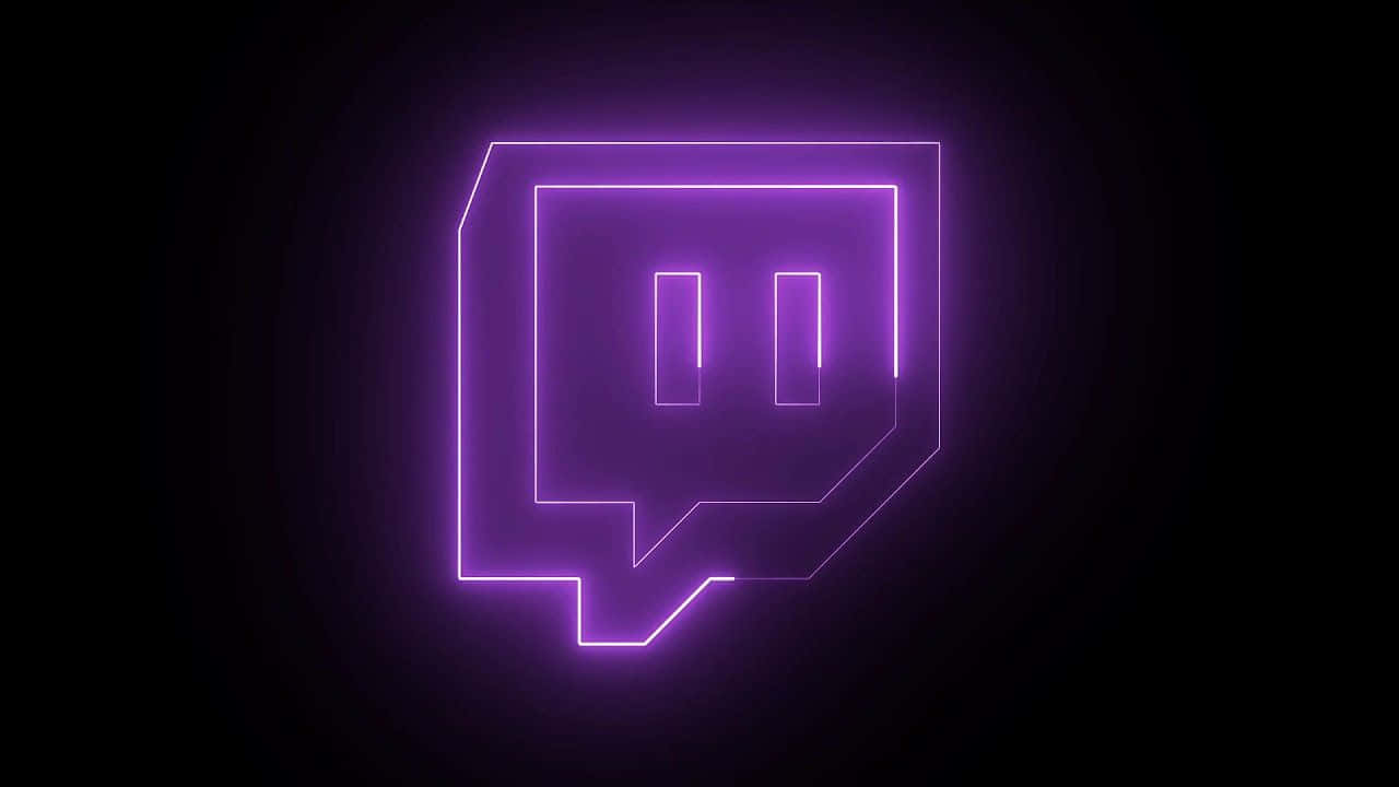 Neon Twitch, glowing purple neon, Twitch logo, HD Desktop Wallpaper