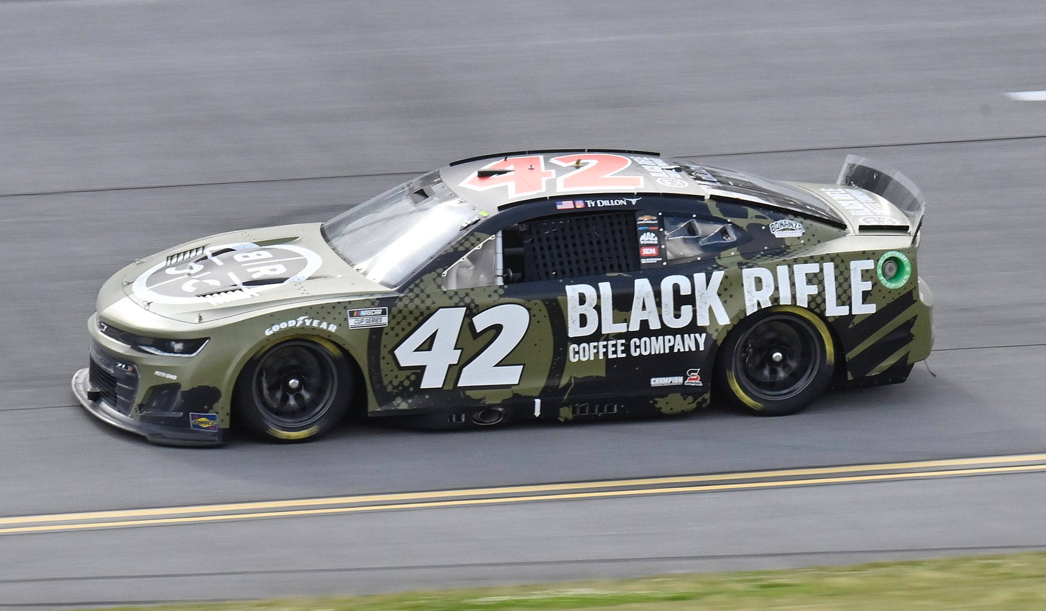 Ty Dillon, NASCAR race car, number 42, Full HD Desktop Wallpaper