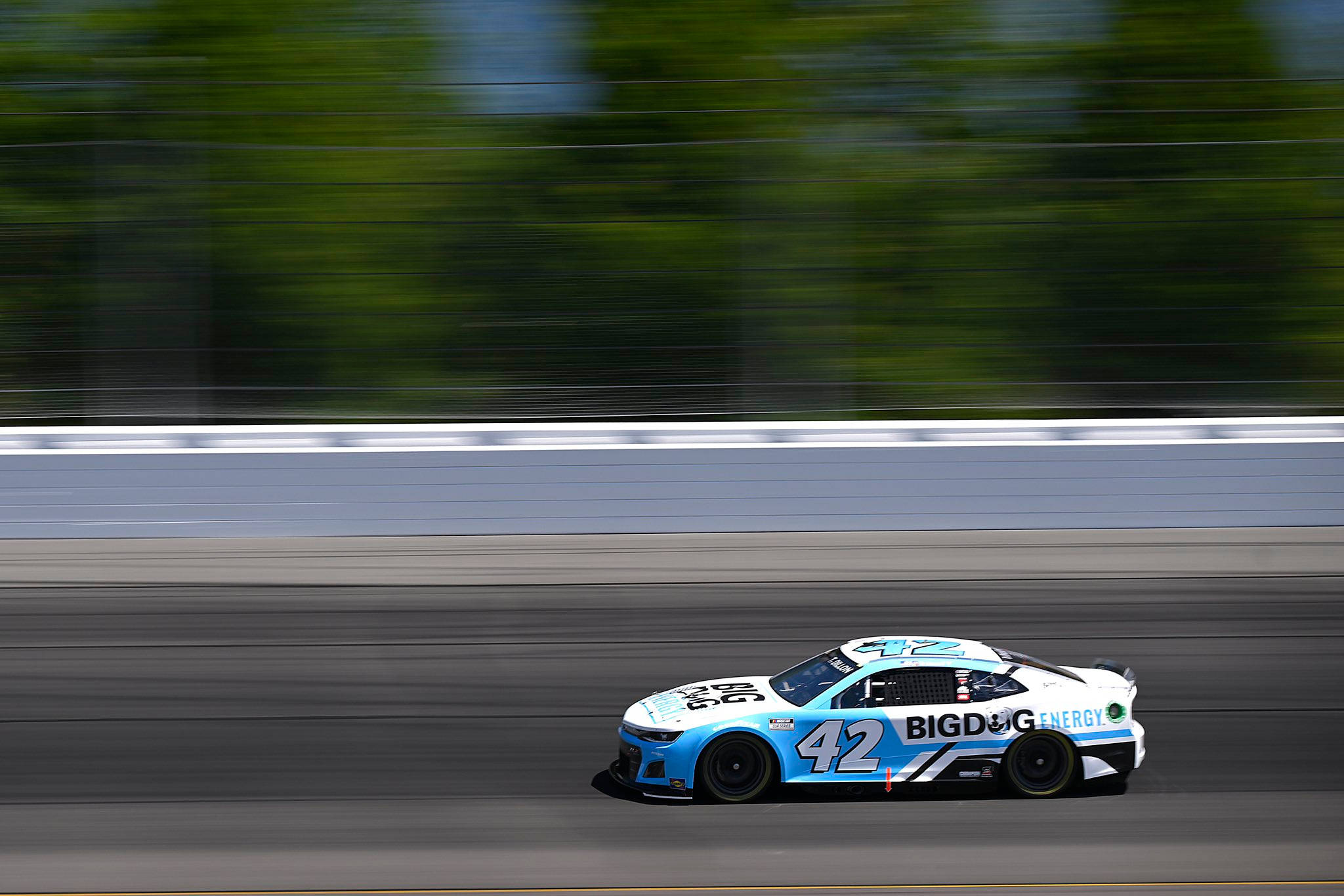 Ty Dillon, number 42, light blue, Full HD Desktop Wallpaper