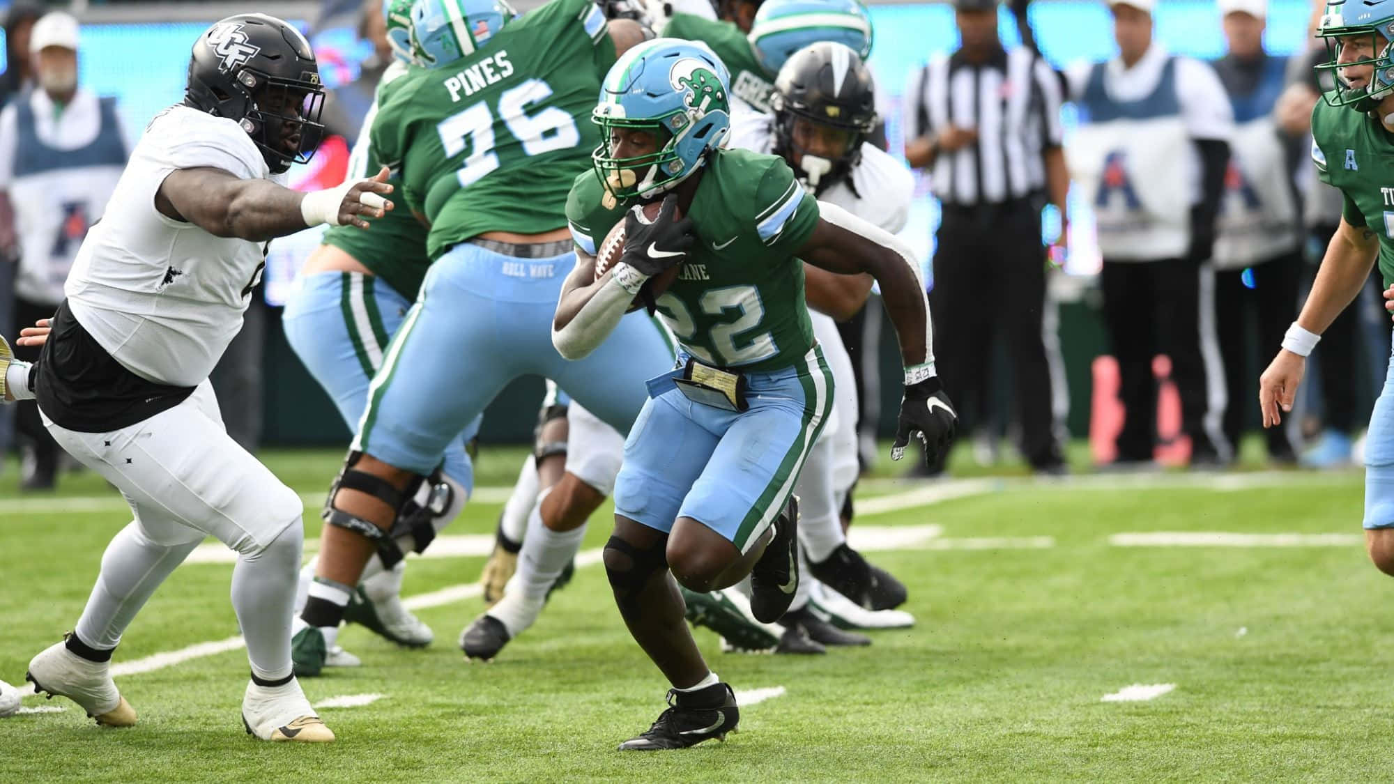 Tyjae Spears, green and light blue, sunlit field, Full HD Desktop Wallpaper