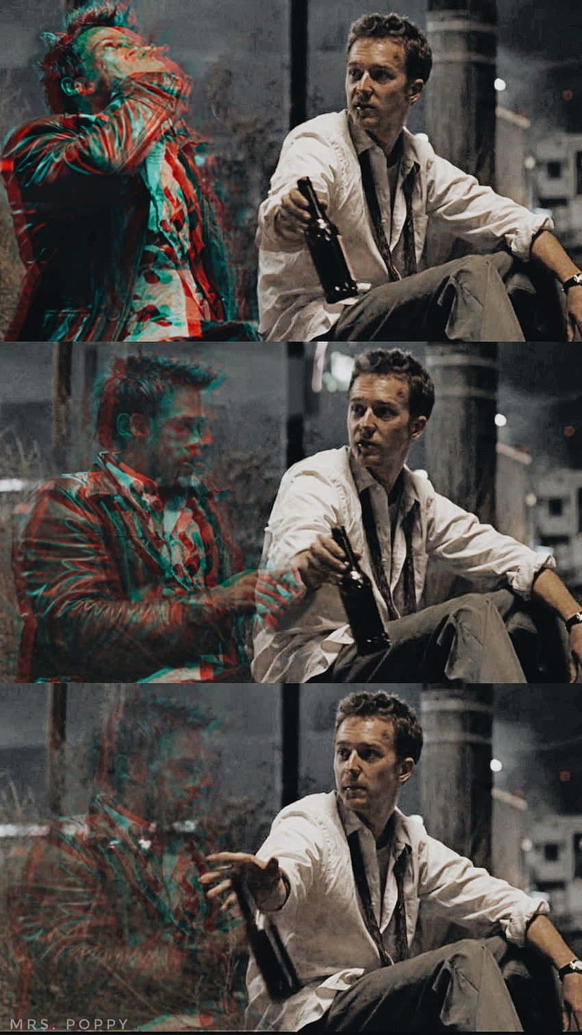 Tyler Durden, white shirt, sidewalk, HD Phone Wallpaper