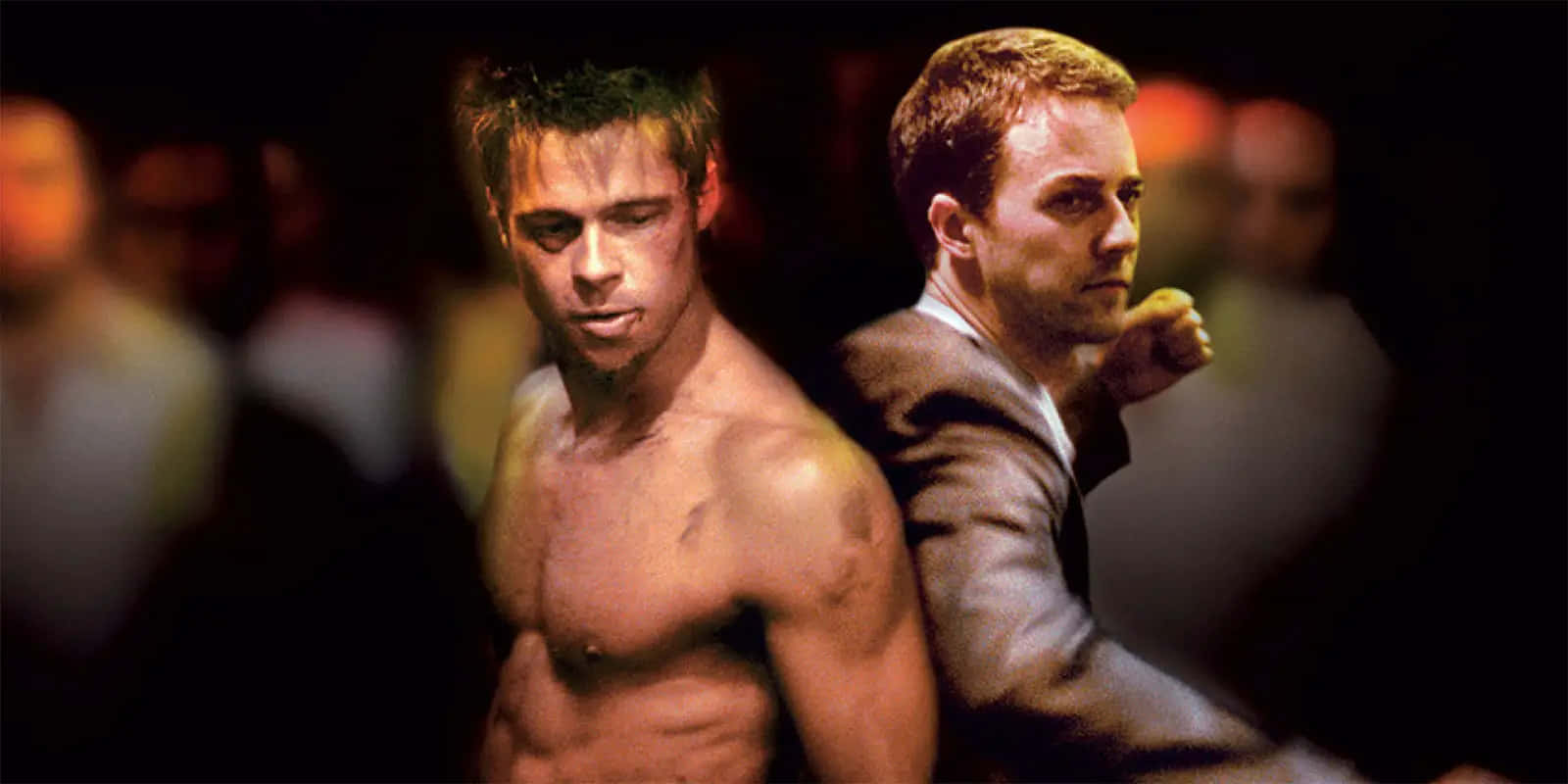 Tyler Durden, dual nature, shirtless, HD Desktop Wallpaper