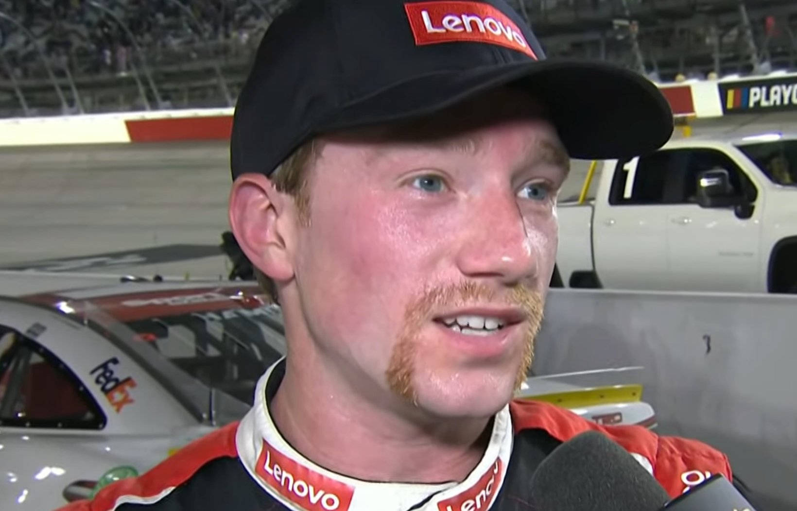 Tyler Reddick, Lenovo cap, racing suit, HD Desktop Wallpaper