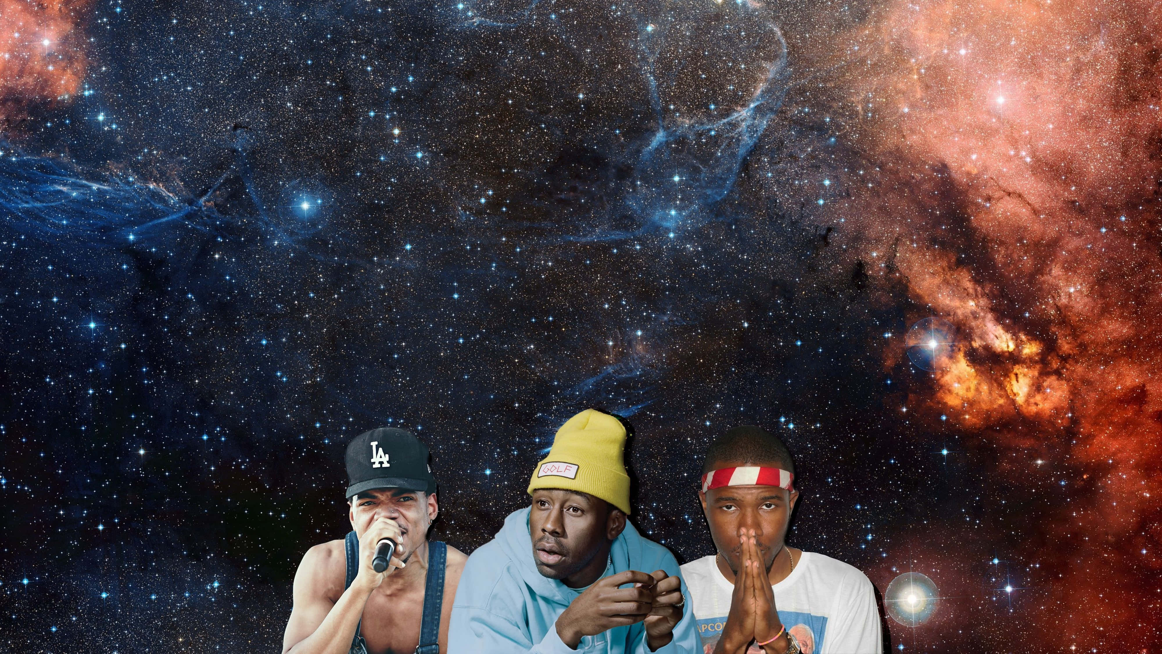 Tyler The Creator, 4K, cosmic nebula, 4K Desktop Wallpaper