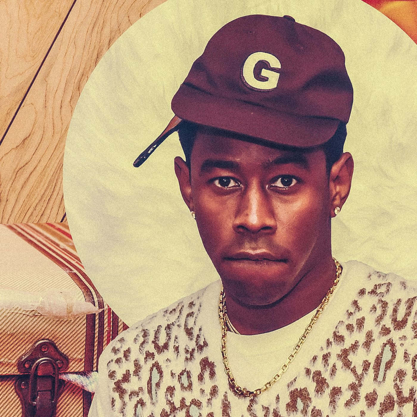 Tyler The Creator, maroon cap, G logo, HD Desktop Wallpaper