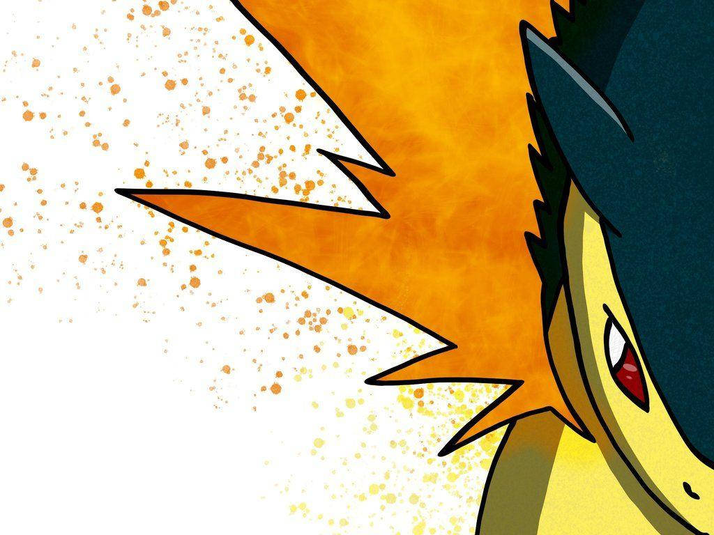 Typhlosion, fiery yellow, black, SD Desktop Wallpaper