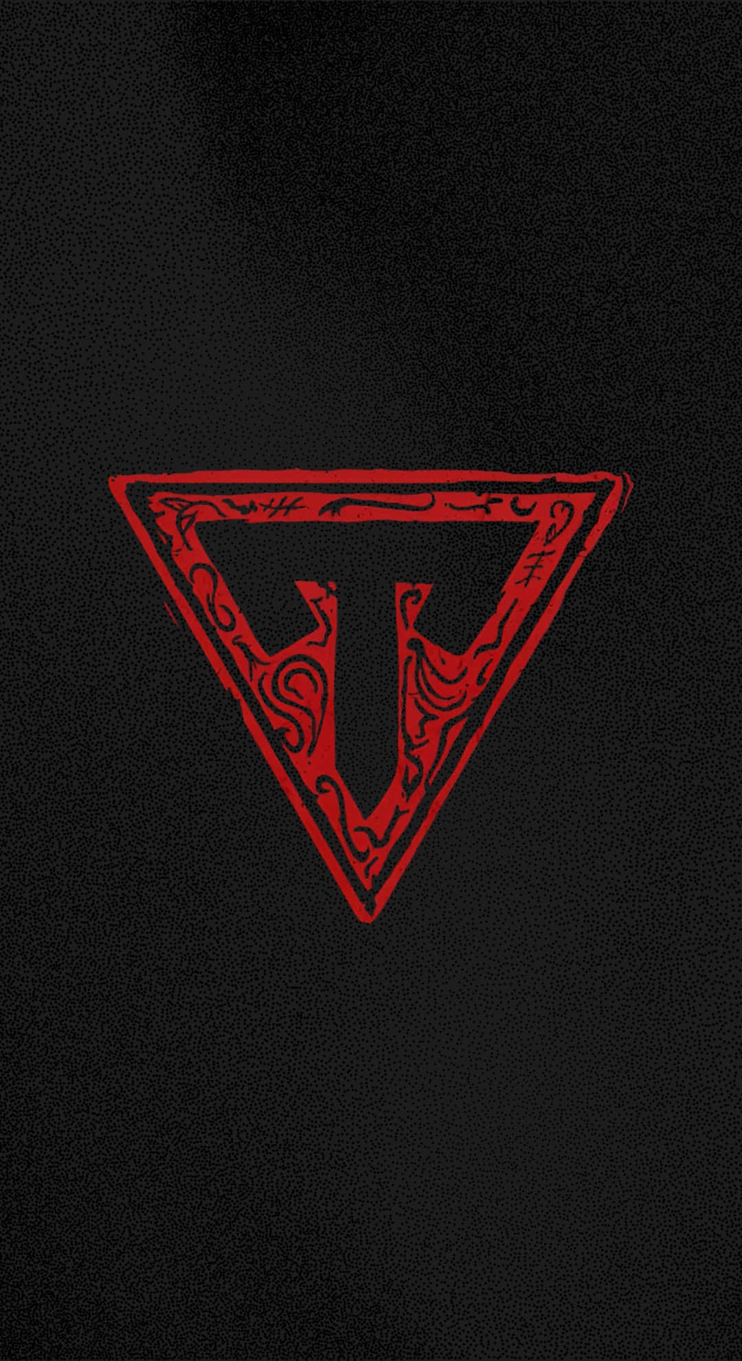 Typical Gamer, red, inverted triangle, Full HD Phone Wallpaper
