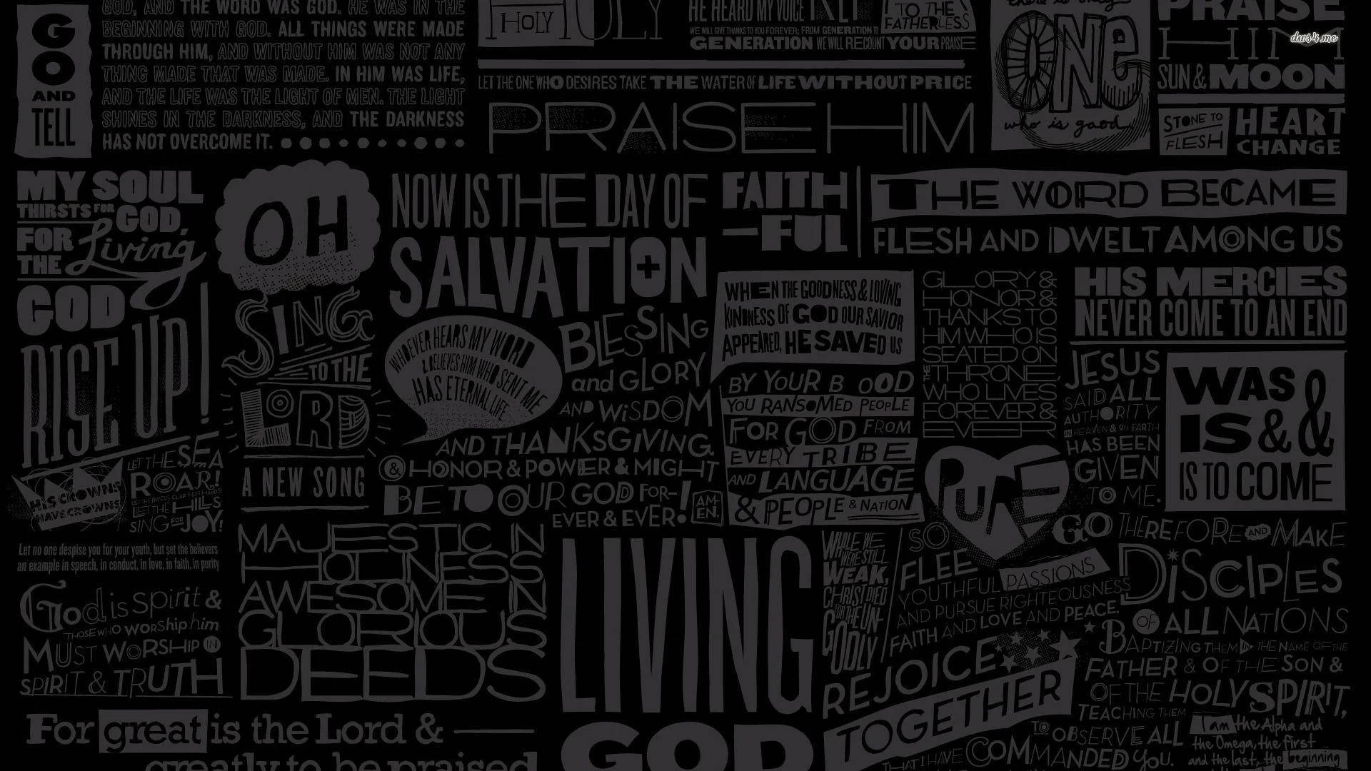 Christian Words Typography, Christian scripture phrases, dark textured wallpaper, Full HD Desktop Wallpaper