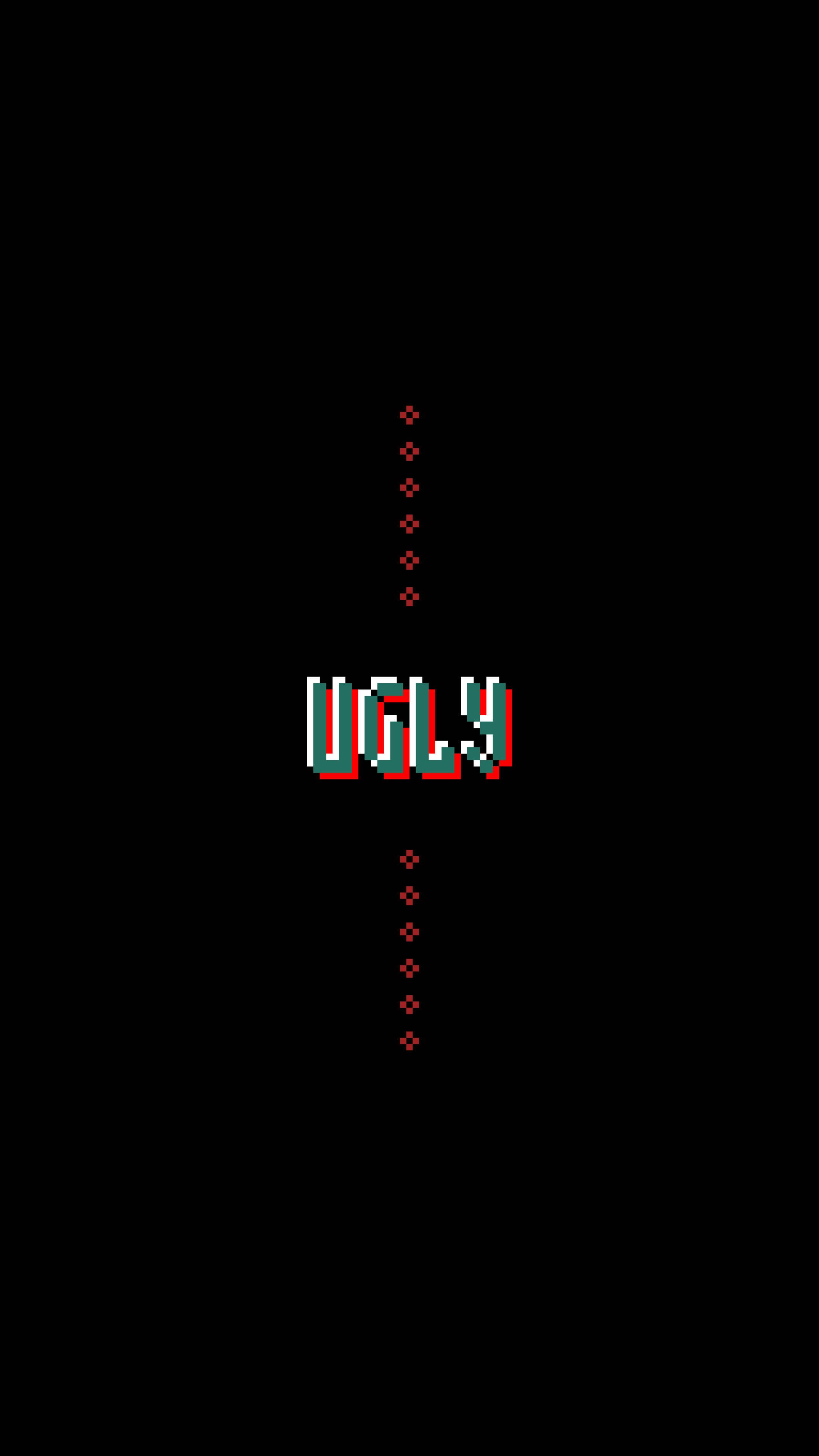 ugly, pixelated, red, 4K Phone Wallpaper