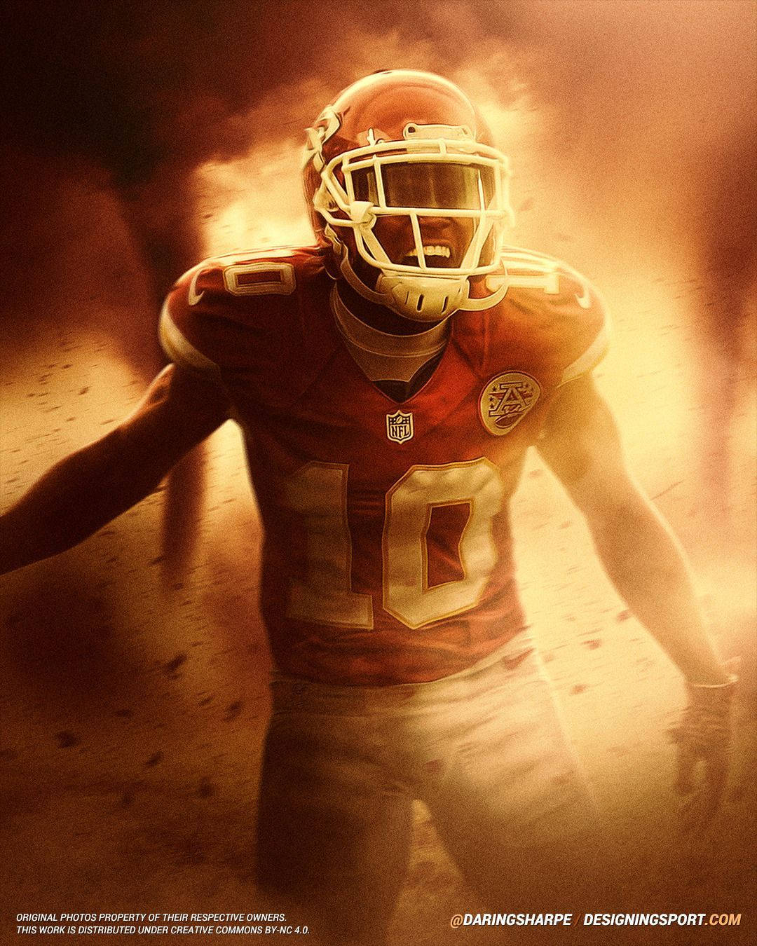 Tyreek Hill, red jersey, number 10, HD Phone Wallpaper