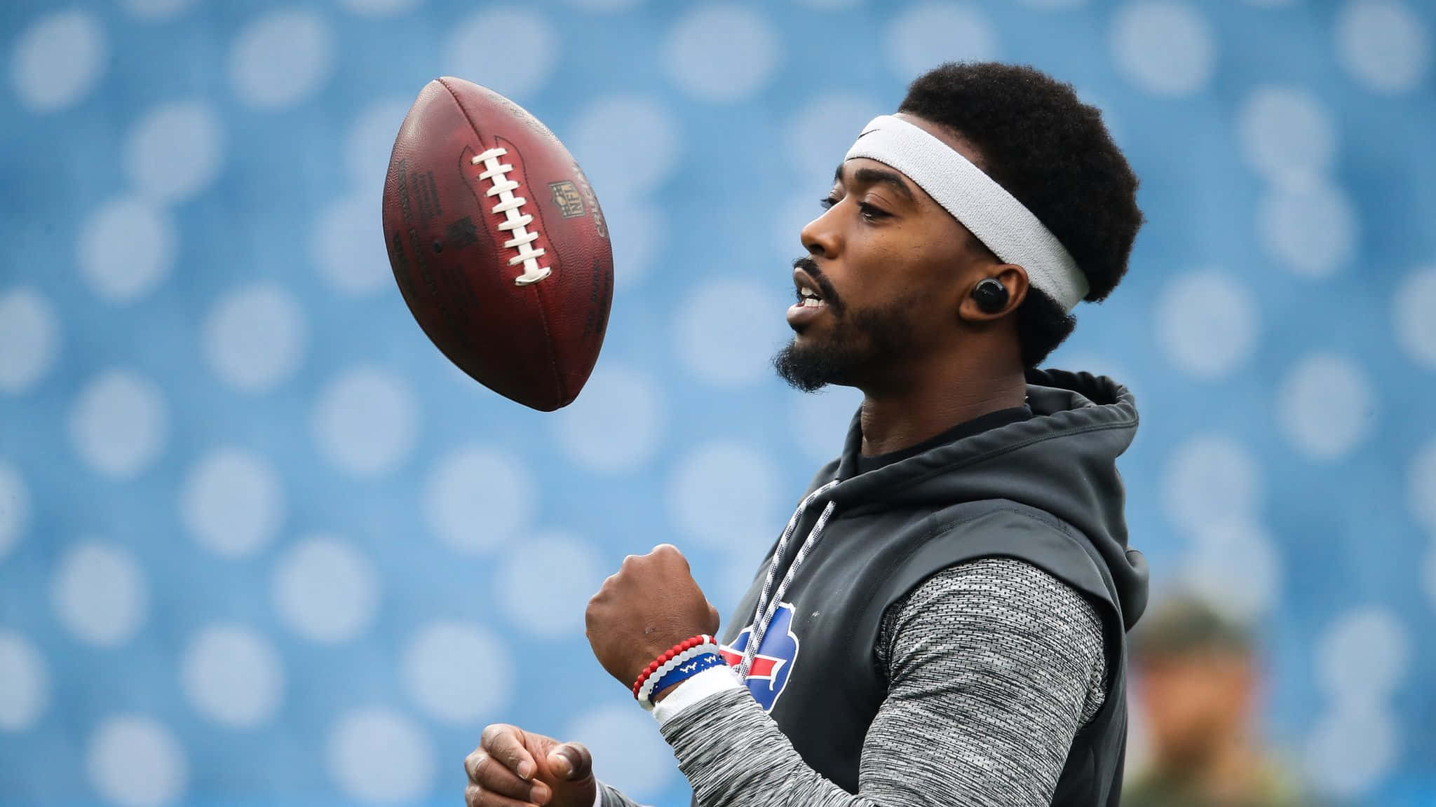 Tyrod Taylor, football, leather football, Full HD Desktop Wallpaper