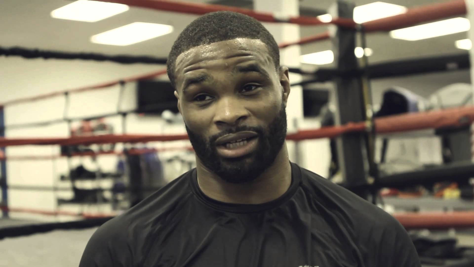 Tyron Woodley, gym ring, bright overhead lights, Full HD Desktop Wallpaper