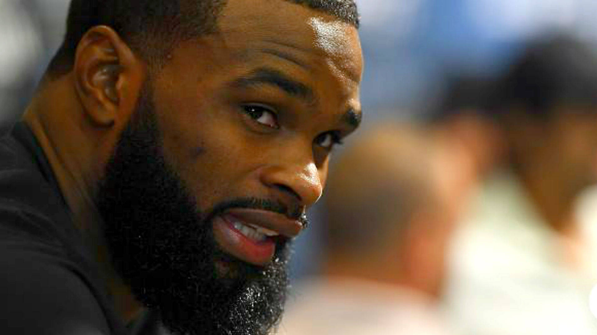Tyron Woodley, thick beard, close-up portrait, Full HD Desktop Wallpaper