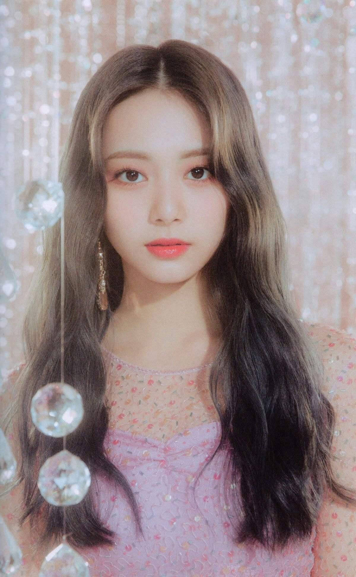 Tzuyu, glitter backdrop, crystal orbs, Full HD Phone Wallpaper