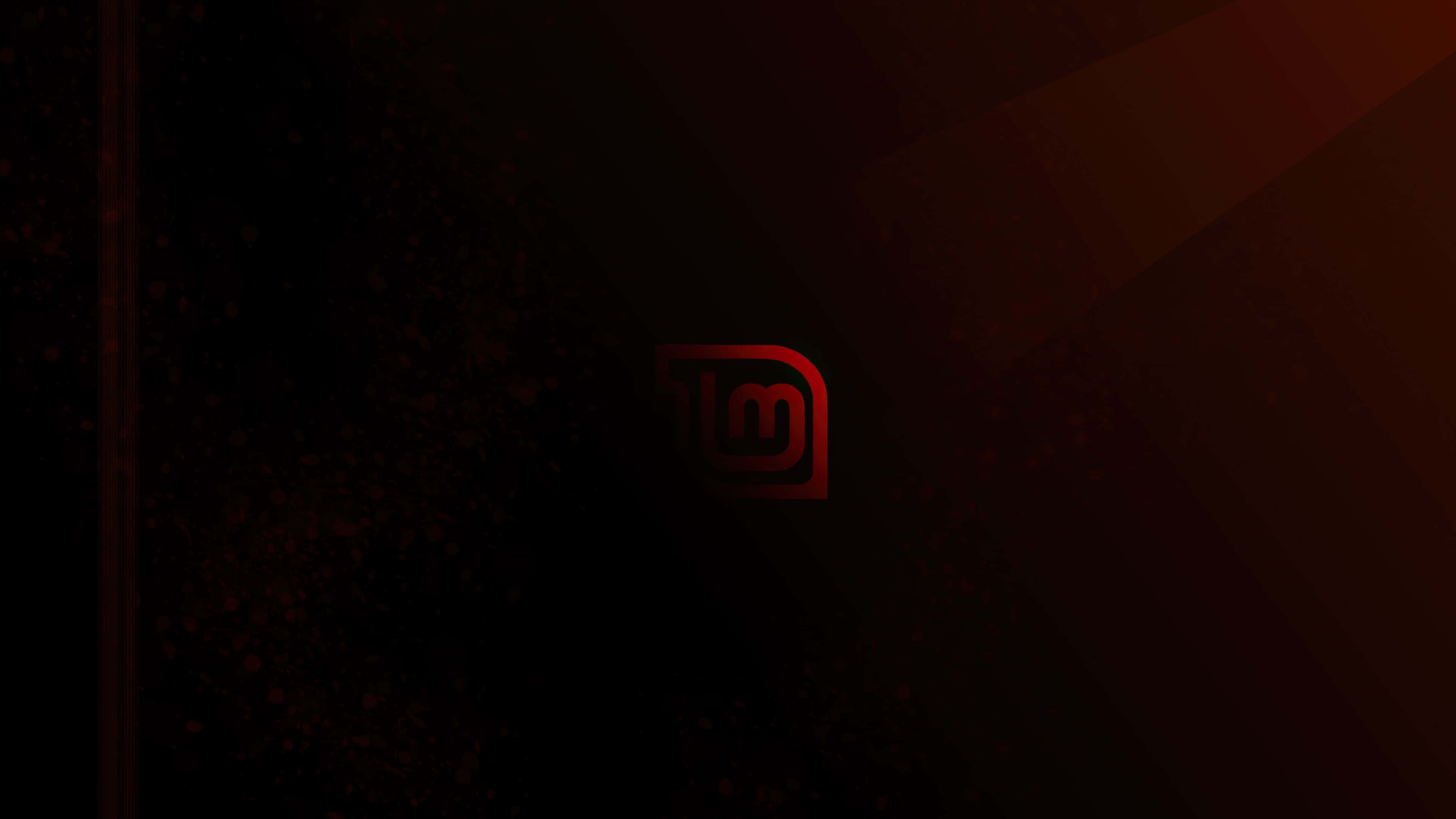 Ubuntu 4K, 3840 x 2160, glowing red abstract logo, 4K Desktop Wallpaper