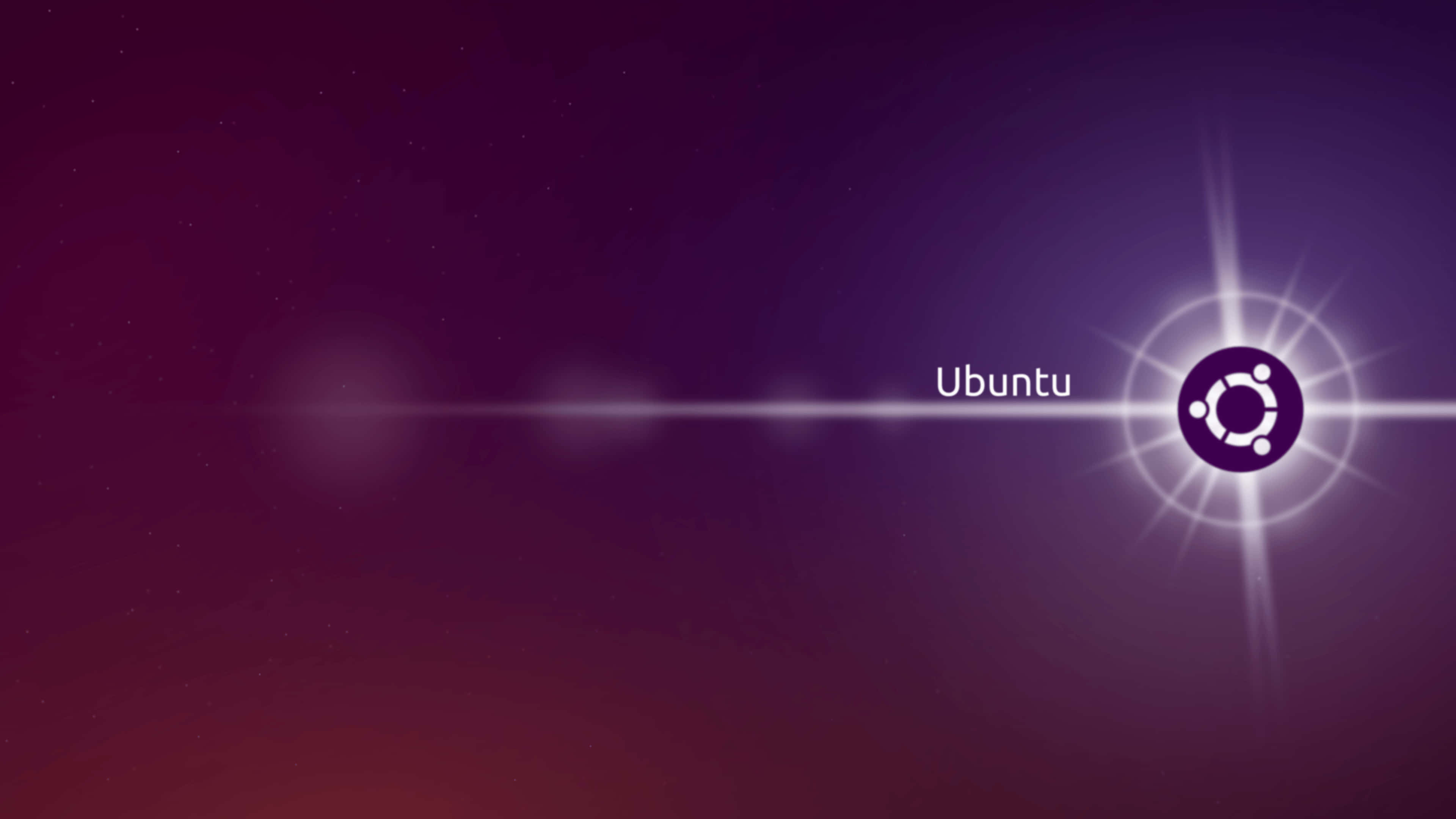 Ubuntu, 4K, glows with radiant light, 4K Desktop Wallpaper