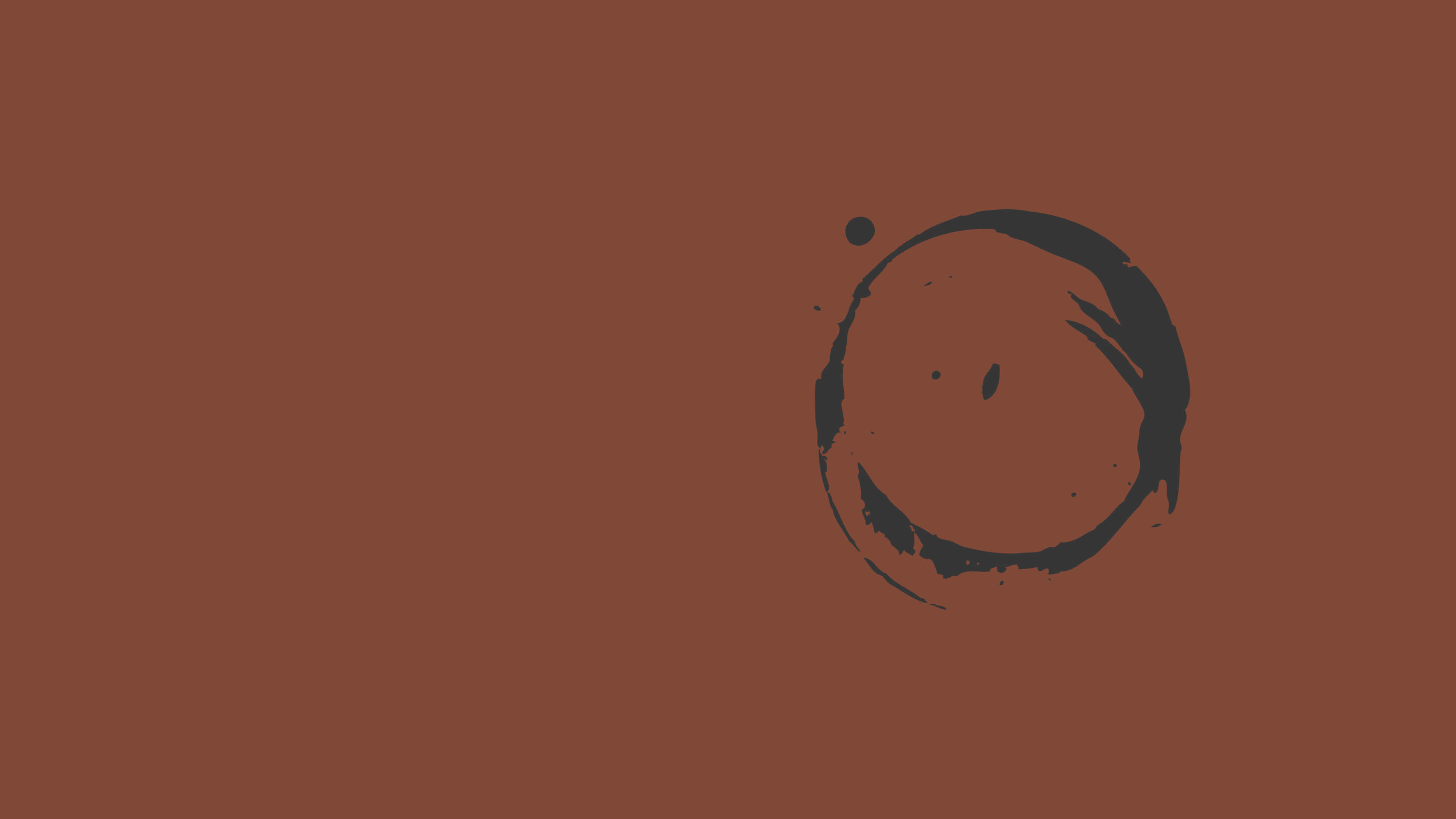 Ubuntu 4K, 3840 x 2160, black ink circle, 4K Desktop Wallpaper