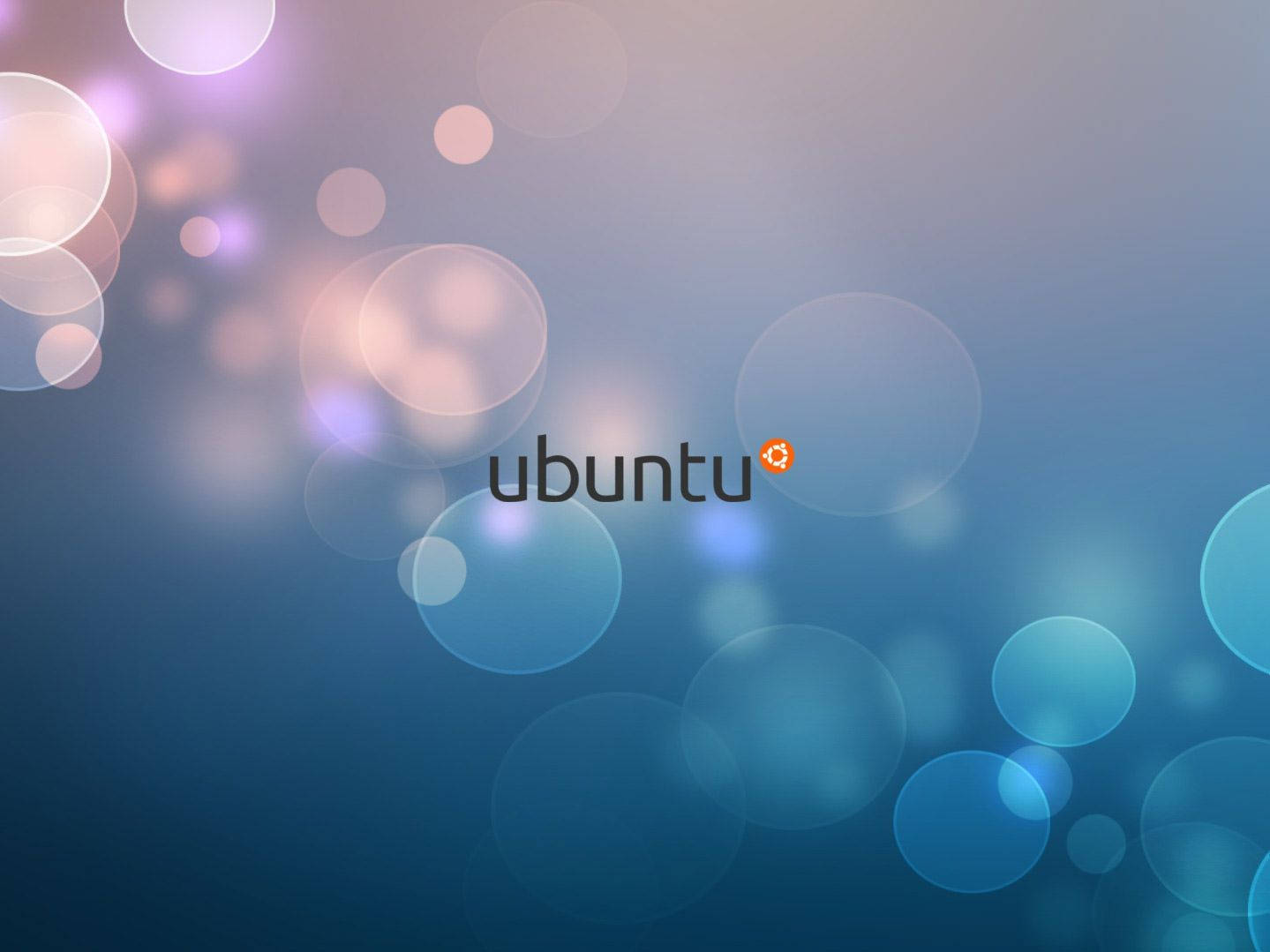 Ubuntu, Ubuntu logo, soft blue gradient background, HD Desktop Wallpaper