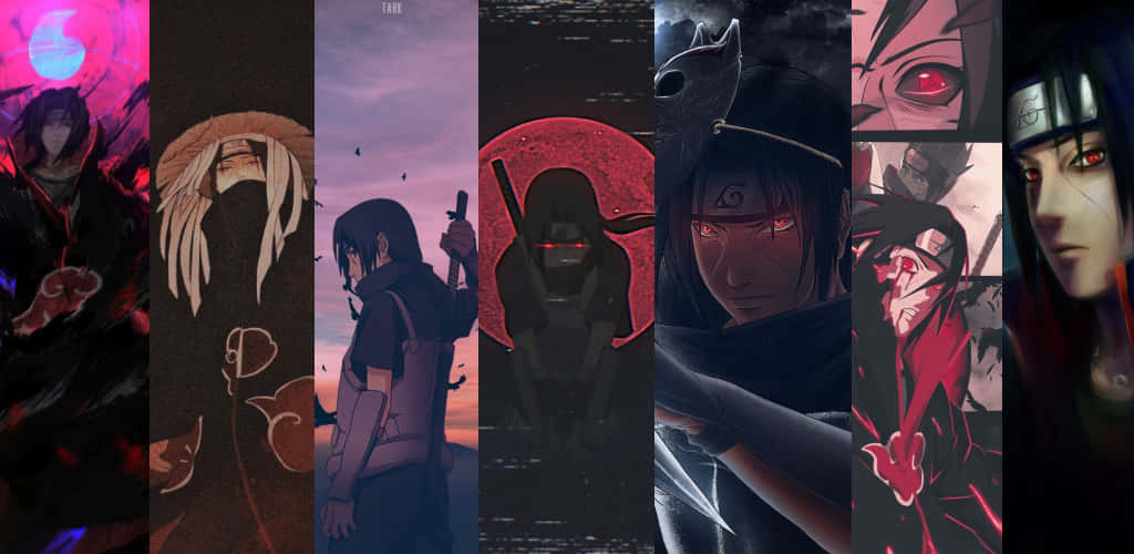 Uchiha Clan, anime characters, red eyes, SD Desktop Wallpaper