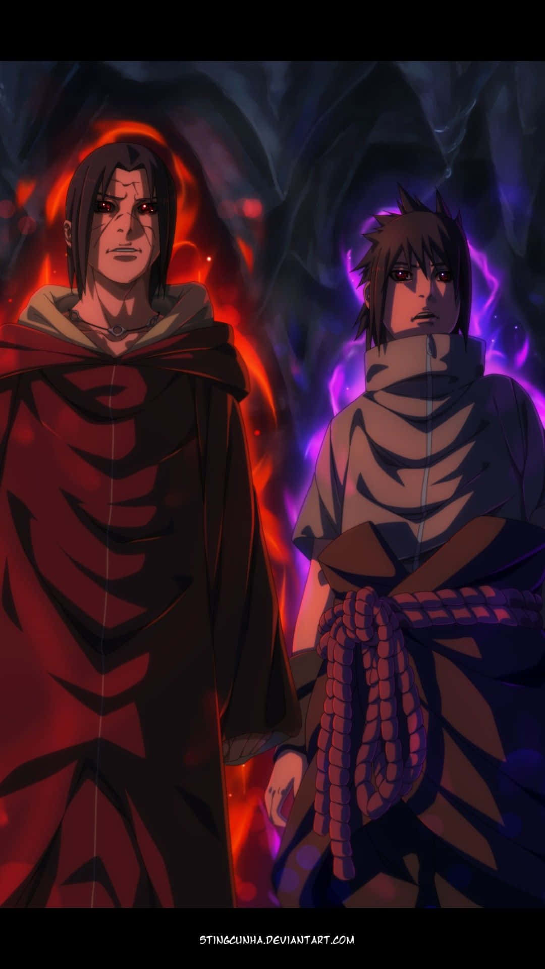 Uchiha iPhone, 1080 x 1920, red chakra, Full HD Phone Wallpaper