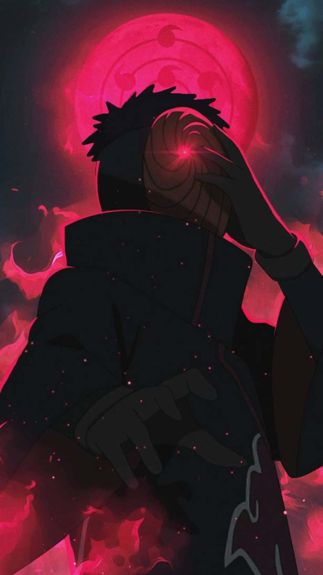 Uchiha iPhone, dark-haired anime character, cloak, Full HD Phone Wallpaper