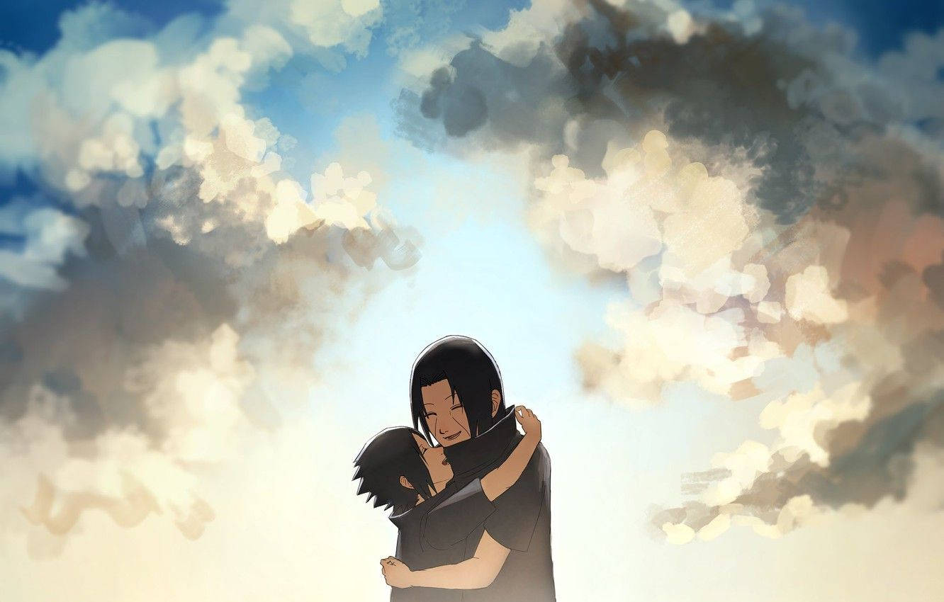 Uchiha, anime characters, soft clouds, HD Desktop Wallpaper