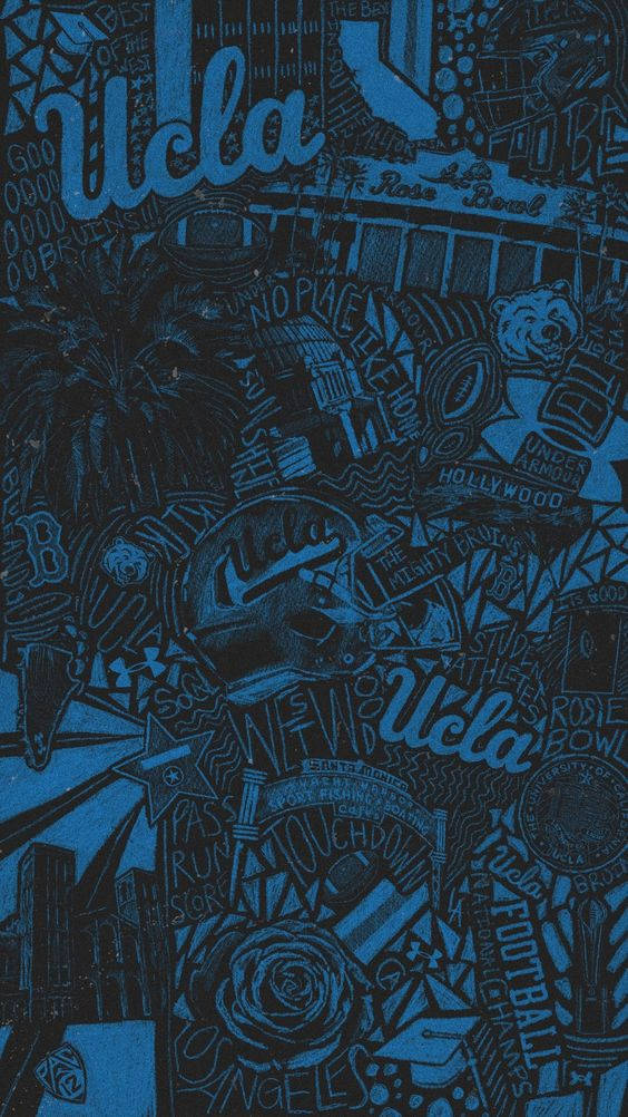 UCLA, blue, text logos, SD Phone Wallpaper