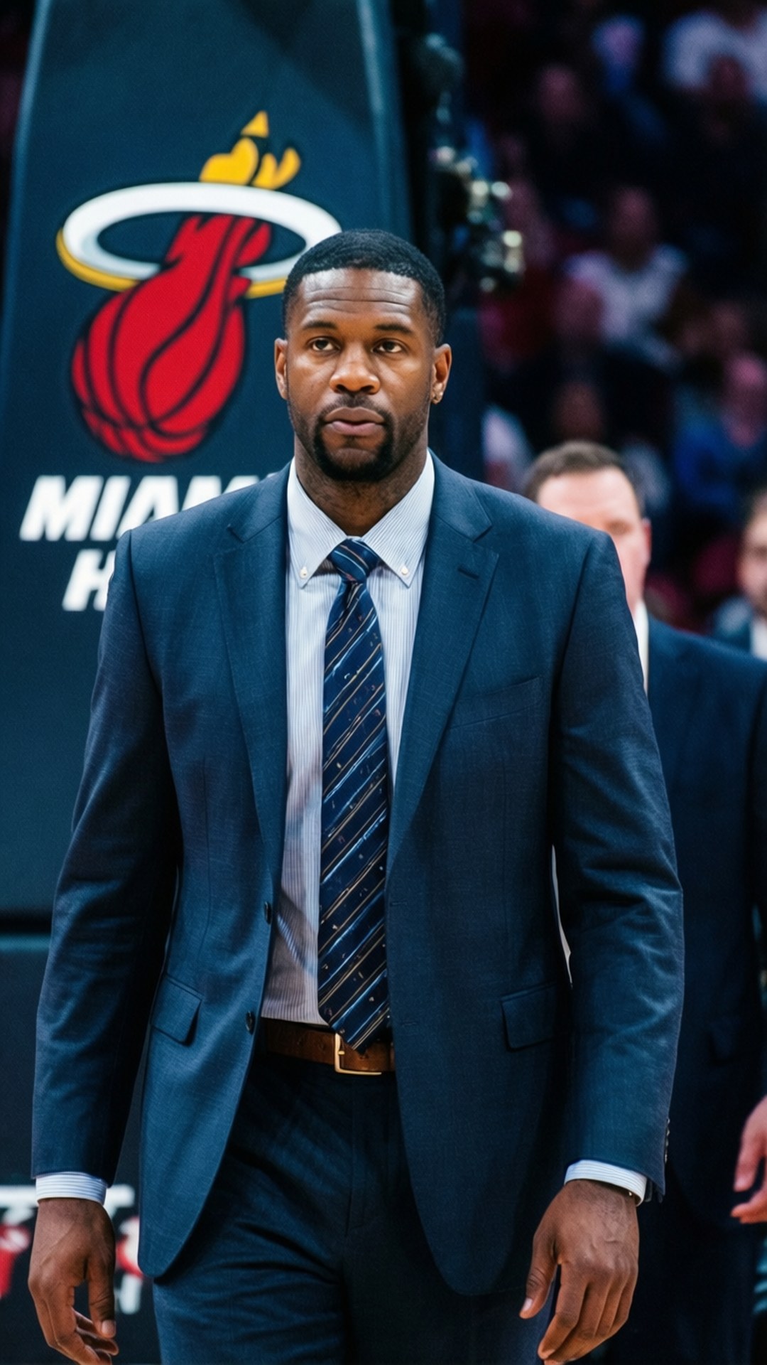 Udonis Haslem, suit, arena, Full HD Phone Wallpaper