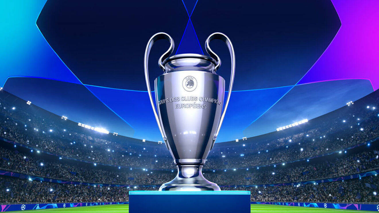 UEFA Champions League, silver trophy, shiny silver, HD Desktop Wallpaper