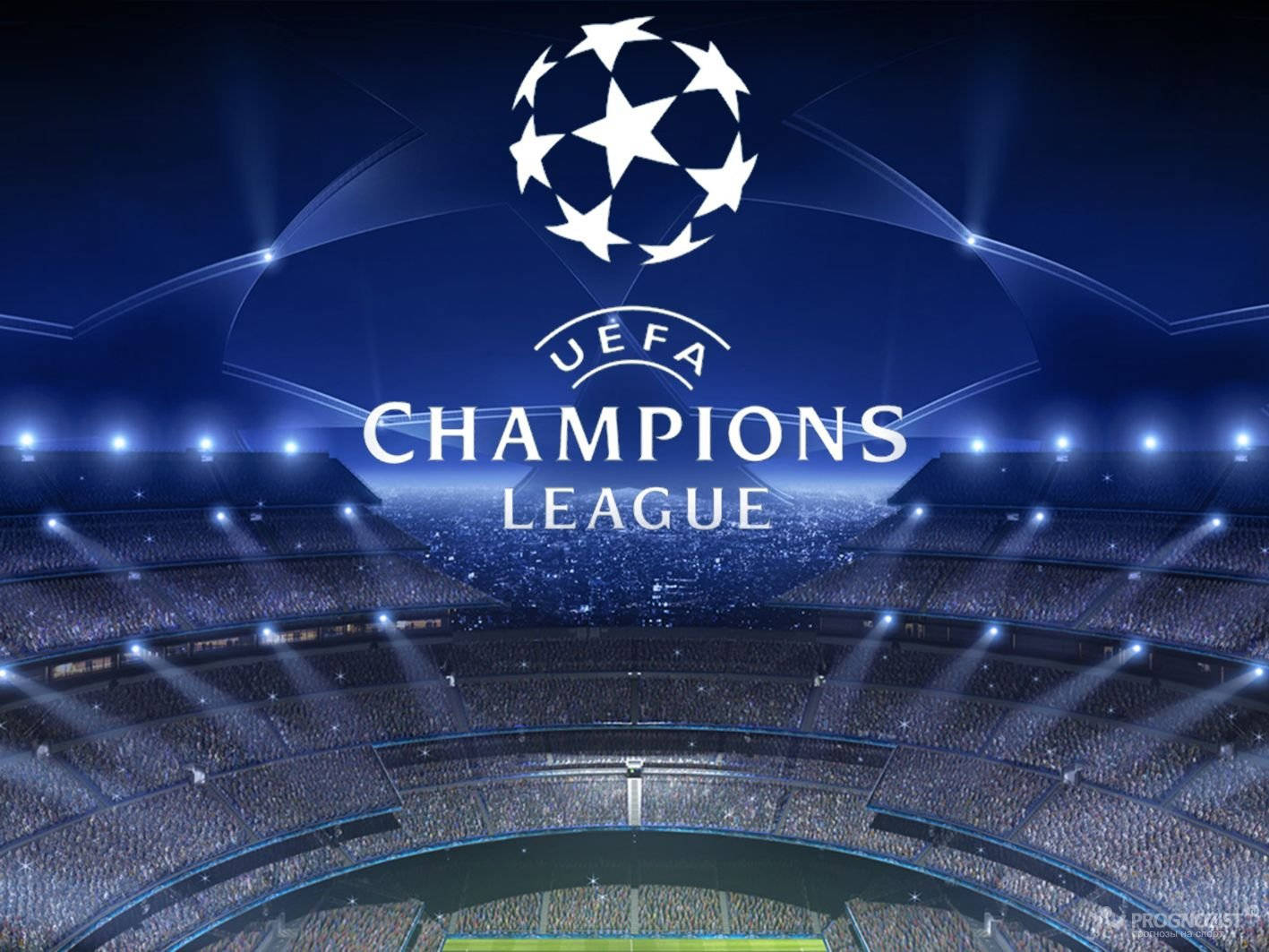 UEFA Champions League, soccer stadium, cheering fans, HD Desktop Wallpaper