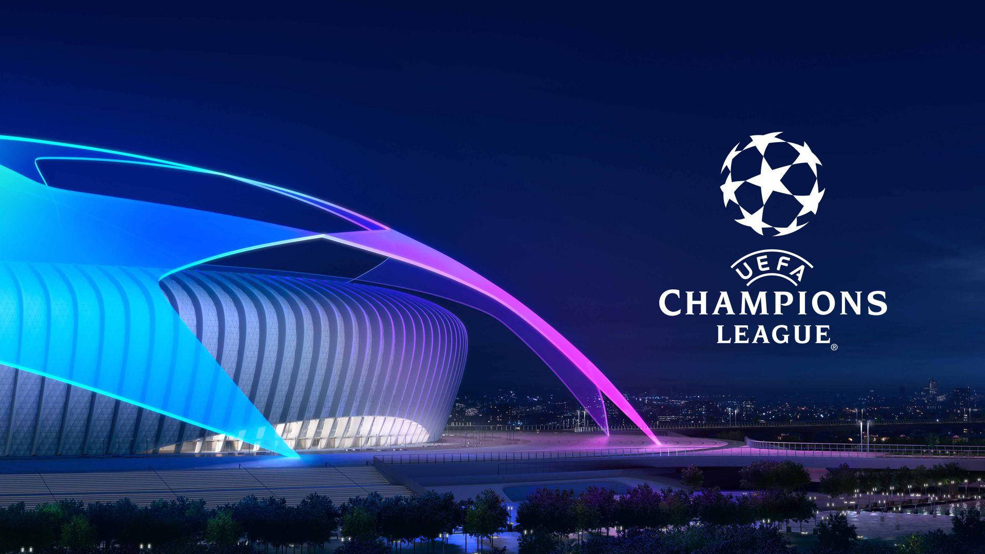 UEFA Champions League, star bowl, futuristic stadium, Full HD Desktop Wallpaper