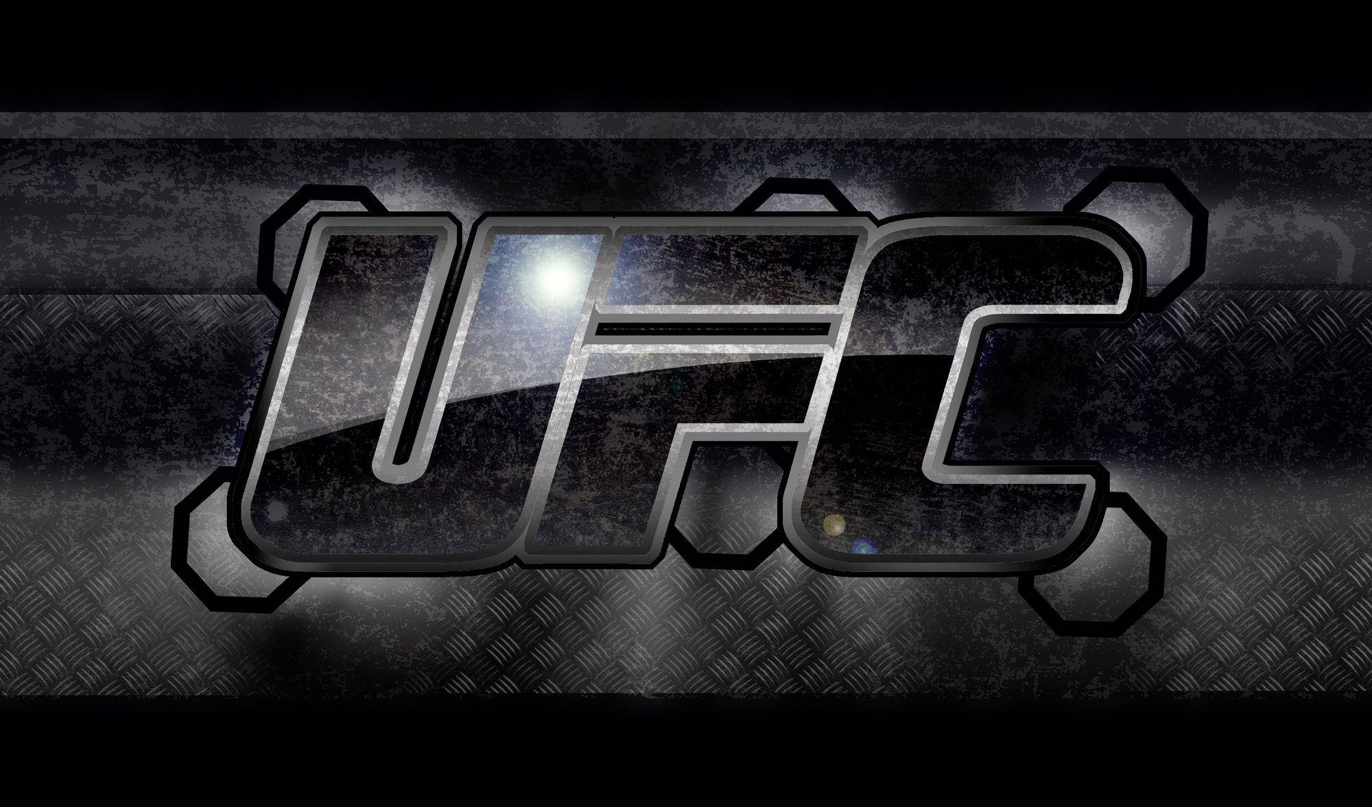 UFC 4K, UFC logo, glossy metallic, Full HD Desktop Wallpaper