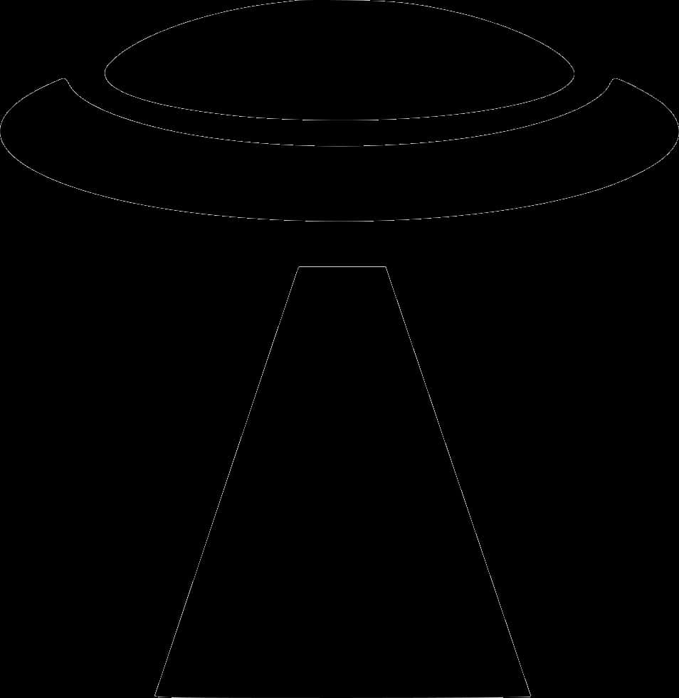 UFO, flying saucer, white line drawing, SD Phone Wallpaper