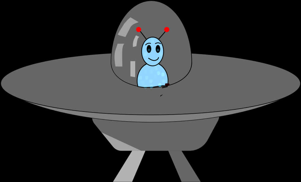 friendly alien, blue alien, red antennae, SD Desktop Wallpaper