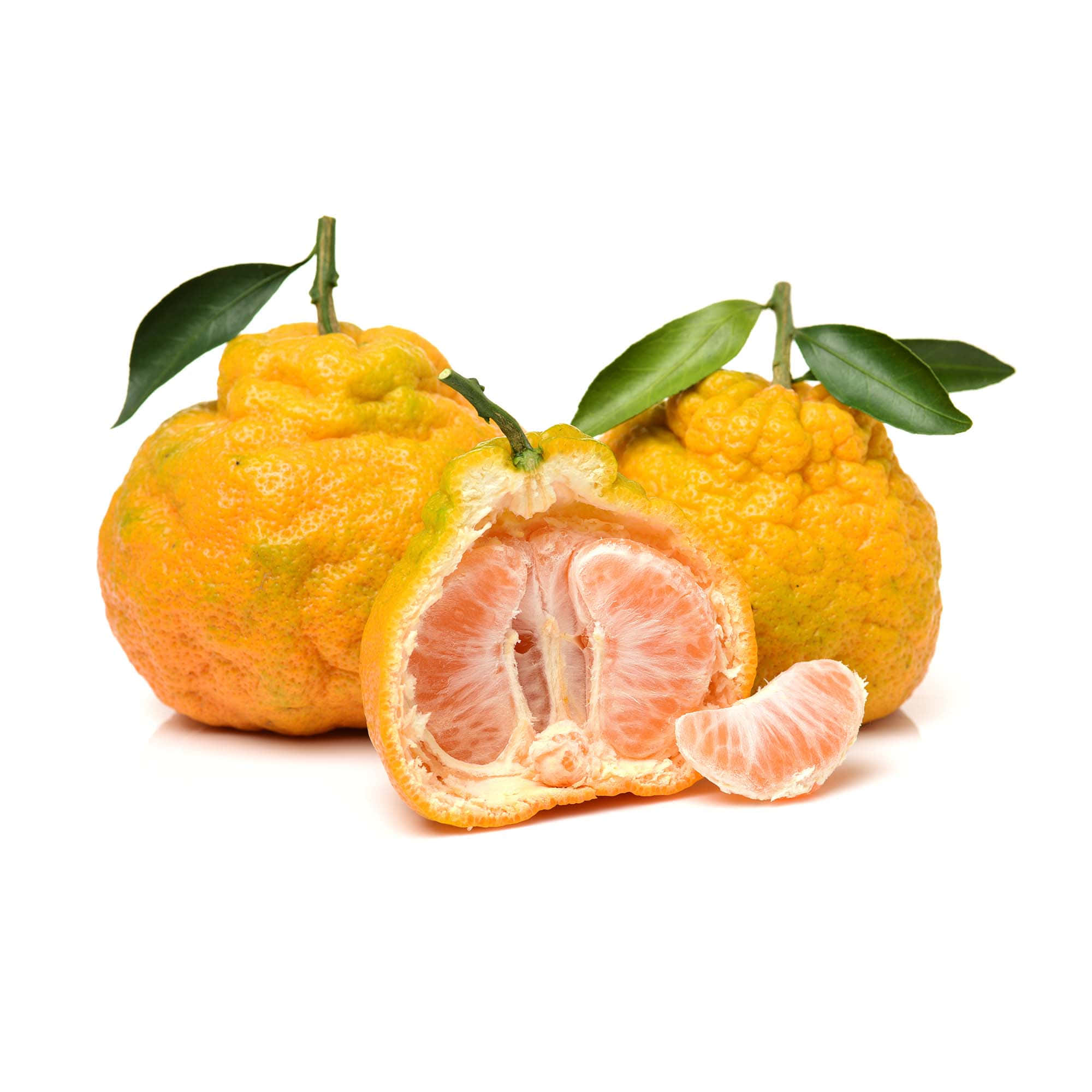 Ugli citrus fruits, yellow, sliced open, Full HD Desktop Wallpaper