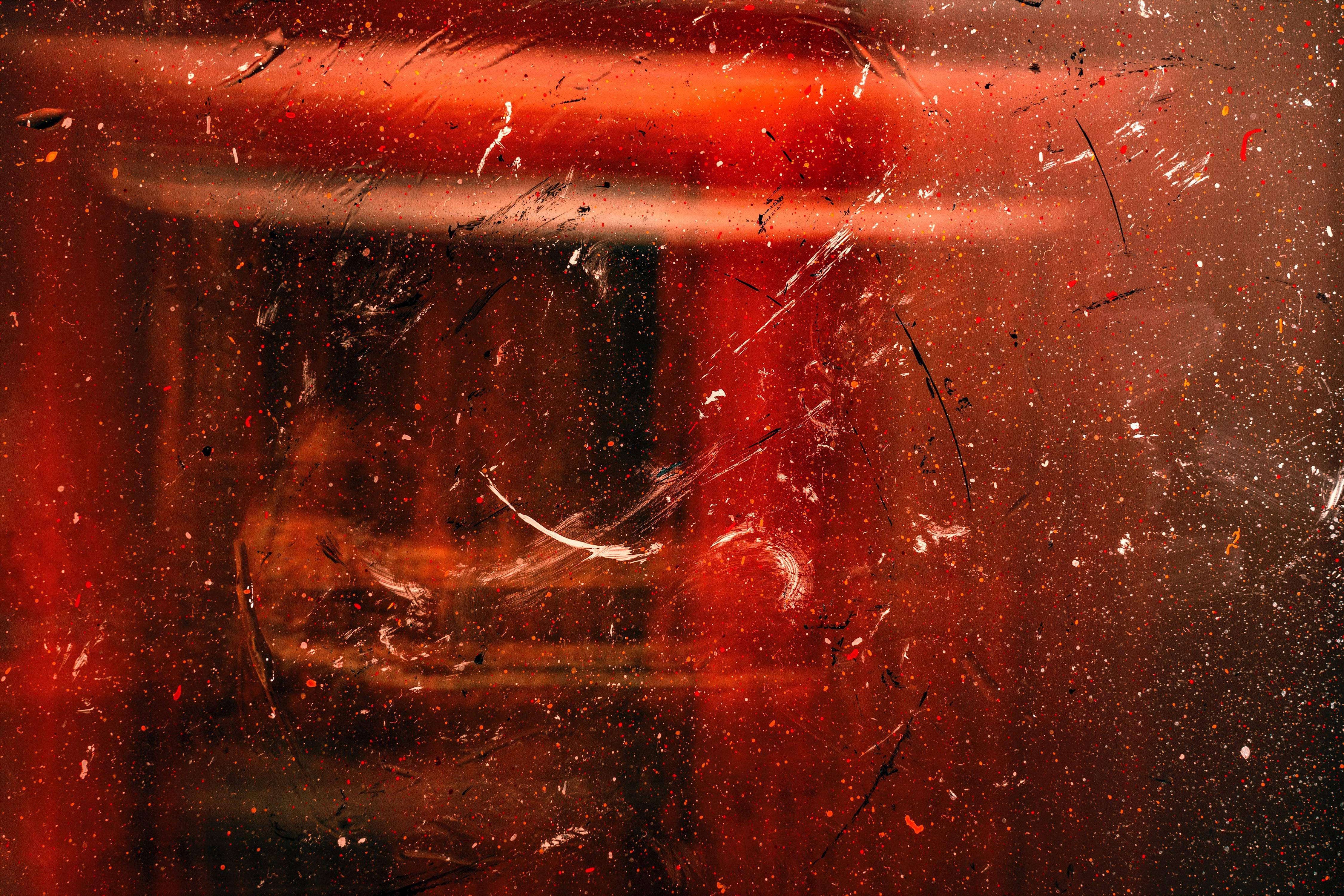 red, 4K UHD, messy abstract, 4K Desktop Wallpaper