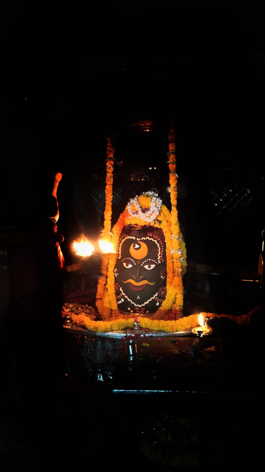 Mahakal, crescent moon, mustache, Full HD Phone Wallpaper