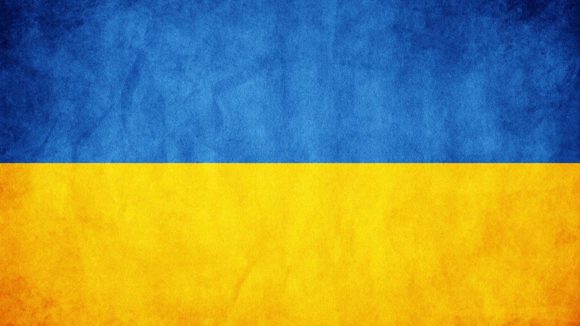 Ukraine Flag, blue and yellow horizontal stripes, textured, Full HD Desktop Wallpaper