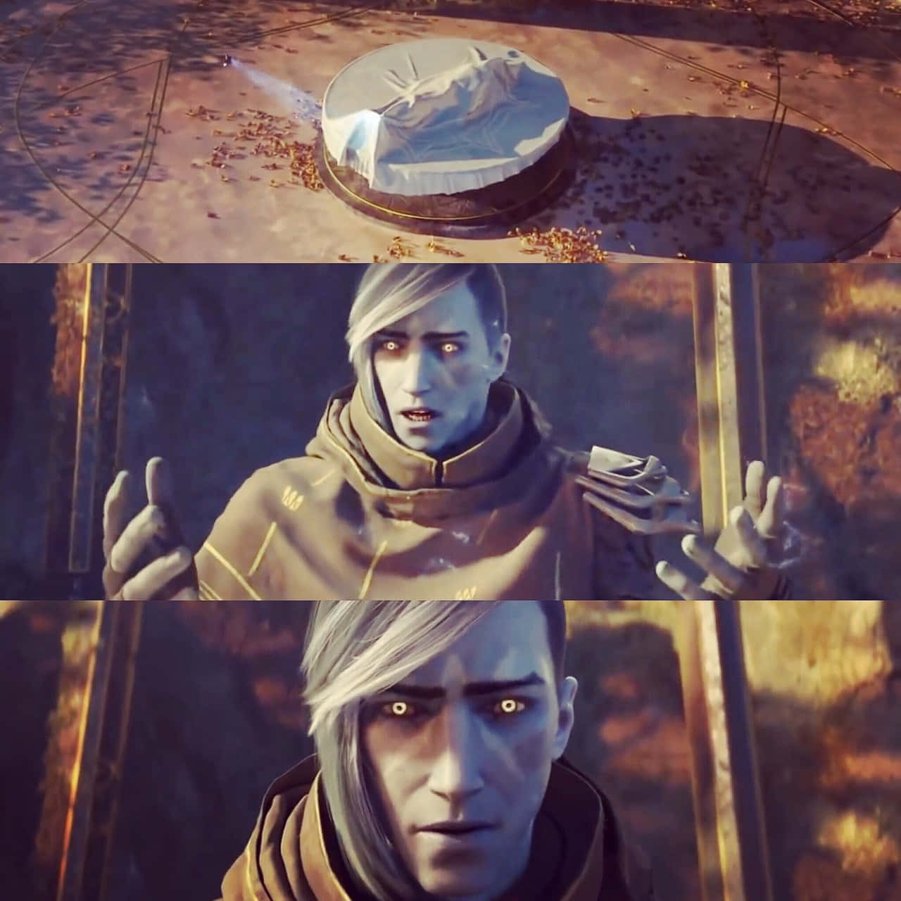 Uldren Sov, glowing eyes, hooded outfit, HD Desktop Wallpaper