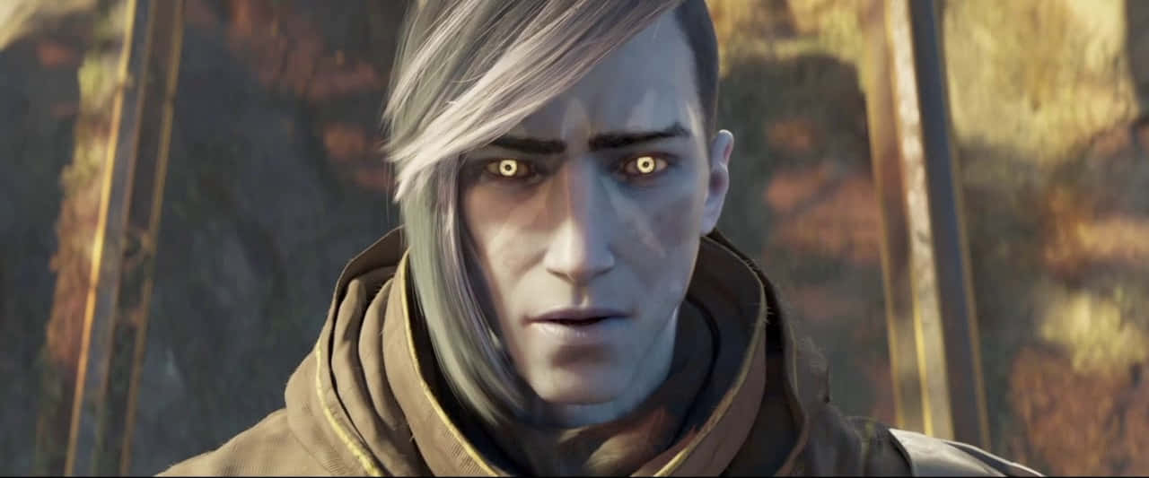 Uldren Sov, glowing yellow eyes, silver hair, HD Desktop Wallpaper